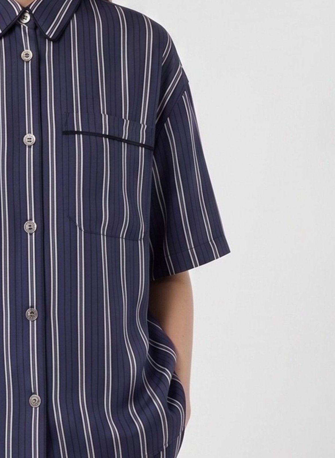 Recht gestreept overhemd GERARD DAREL Blauw