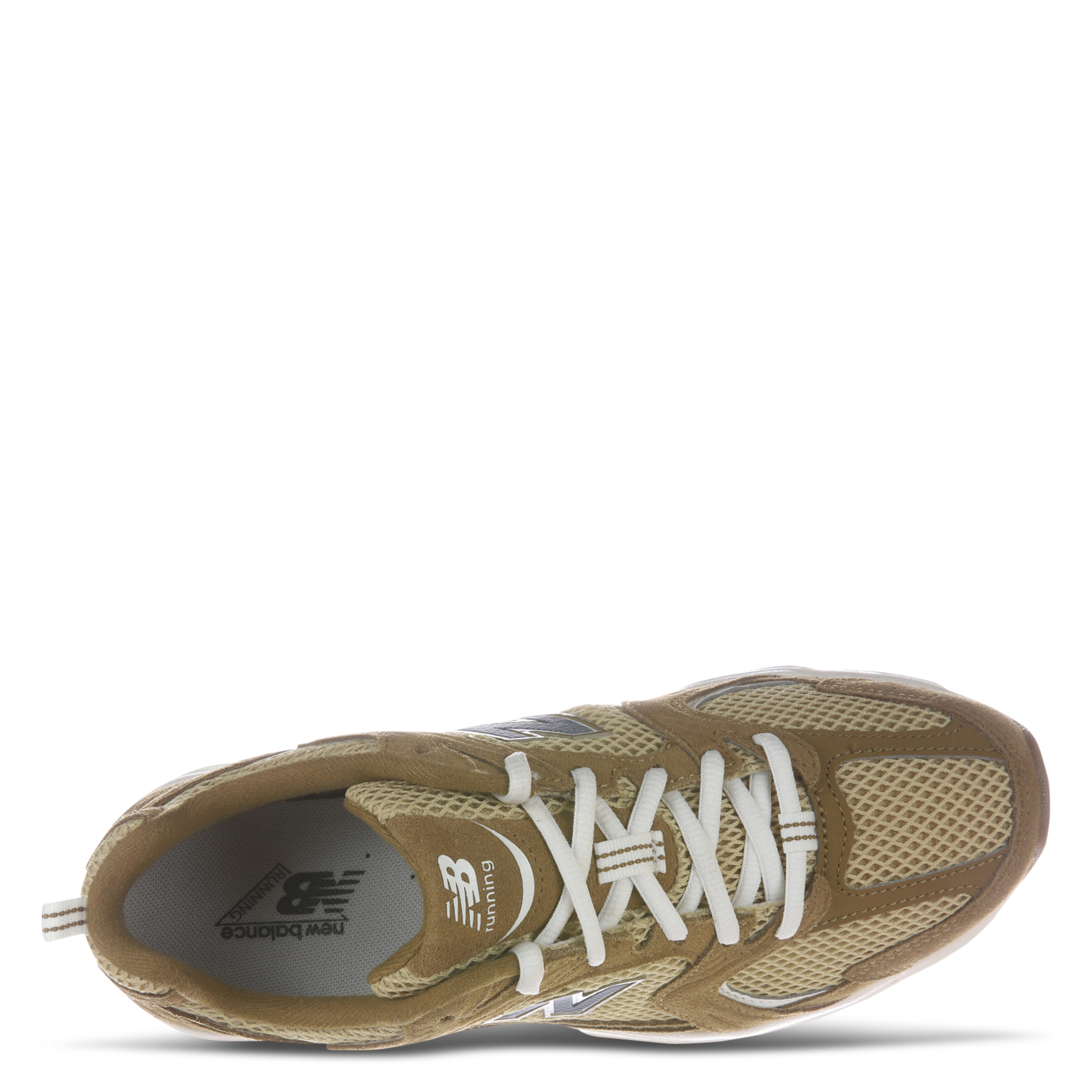 Baskets basses en cuir mélangé NEW BALANCE Beige