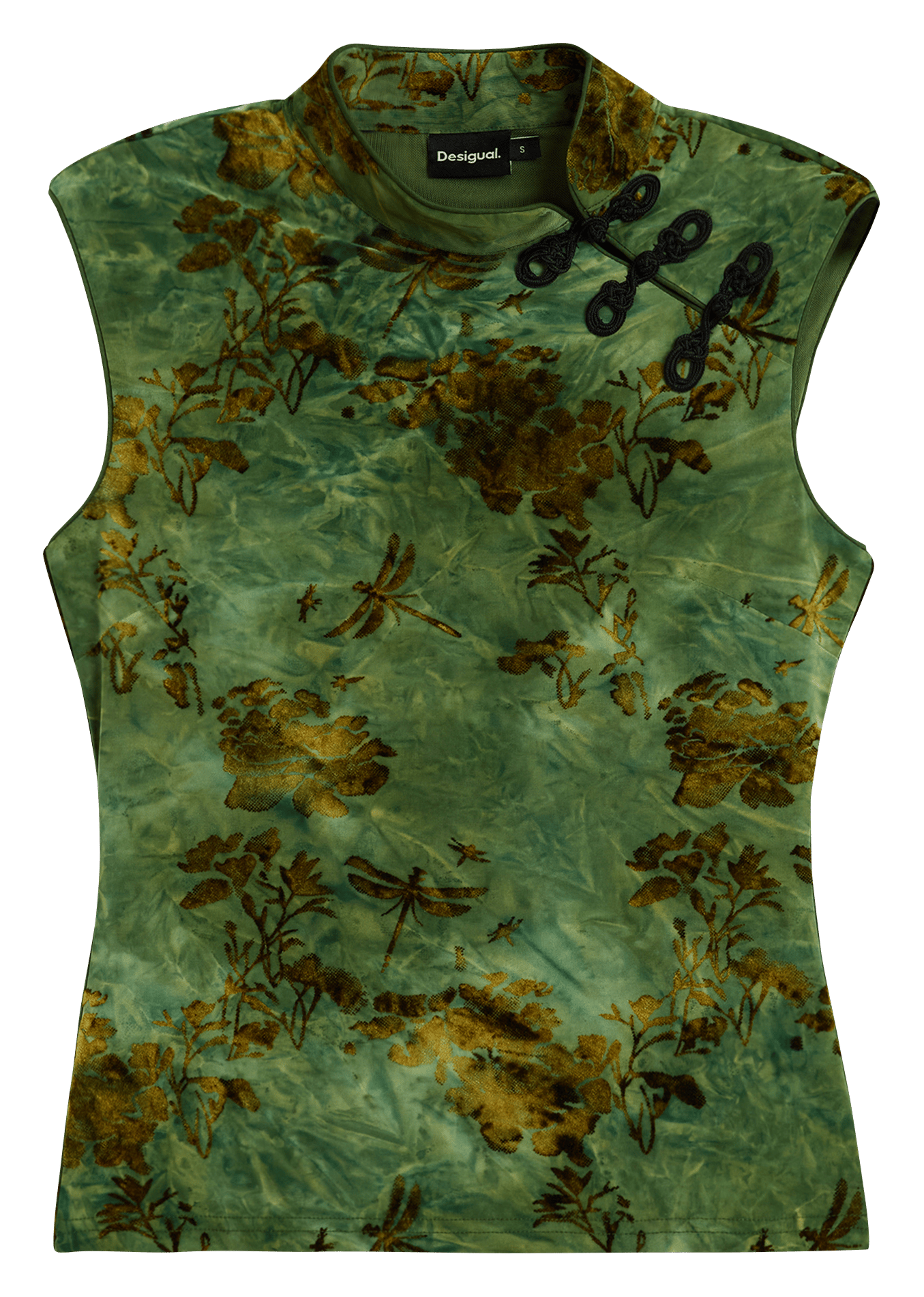 Aansluitende top met print DESIGUAL Blauw