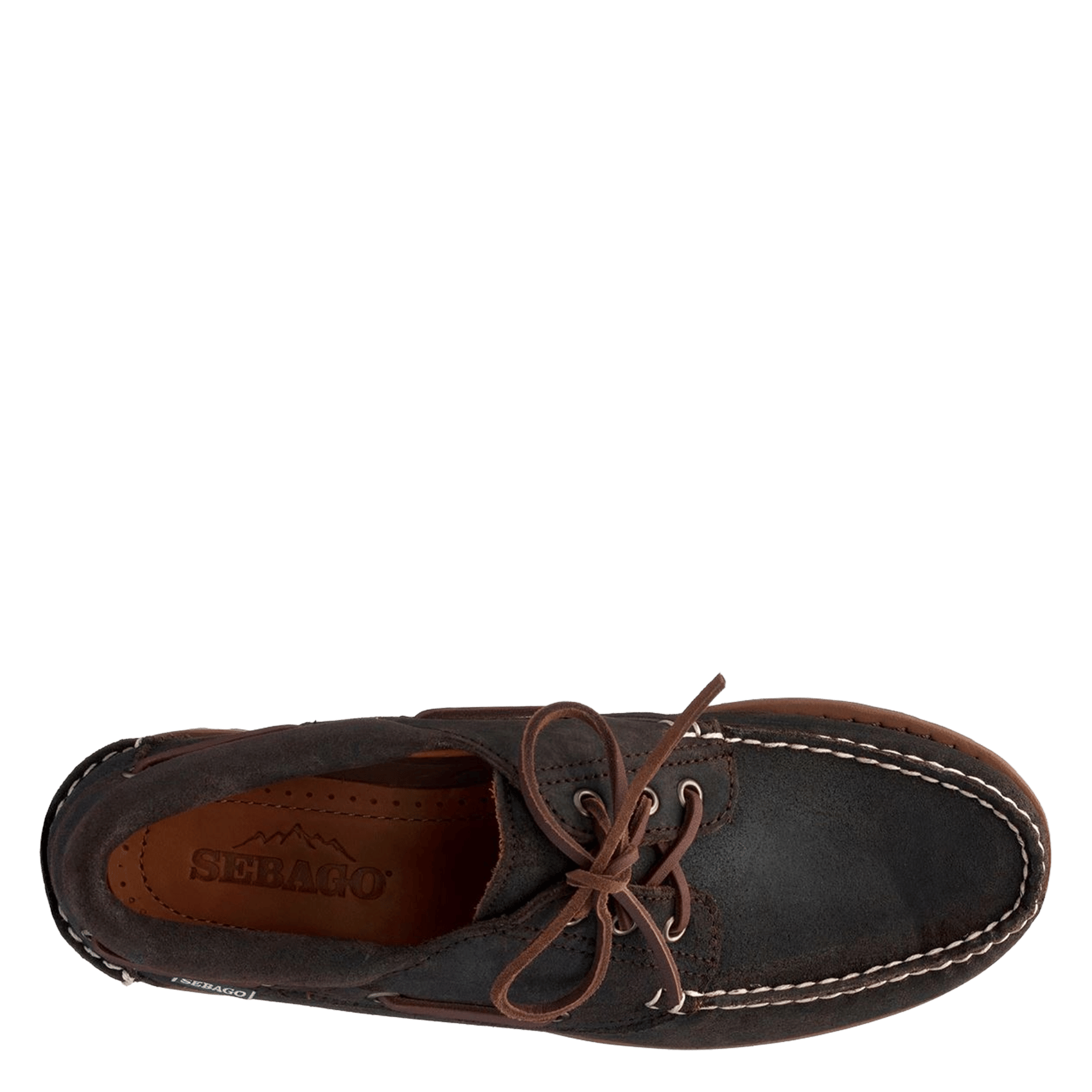 Mocassins à lacets en cuir SEBAGO Marron