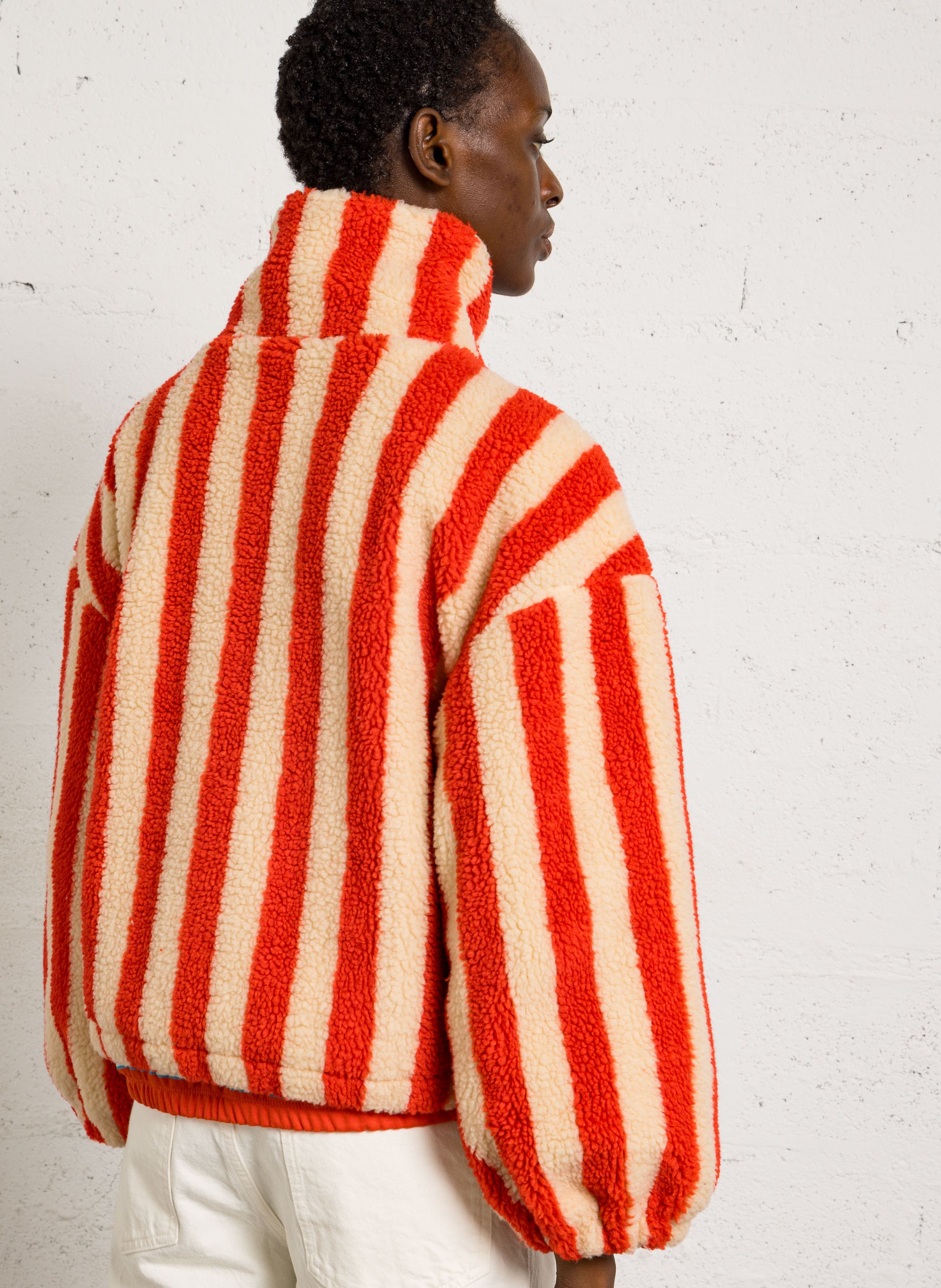 Striped fleece jacket THE TINY BIG SISTER Multicolored