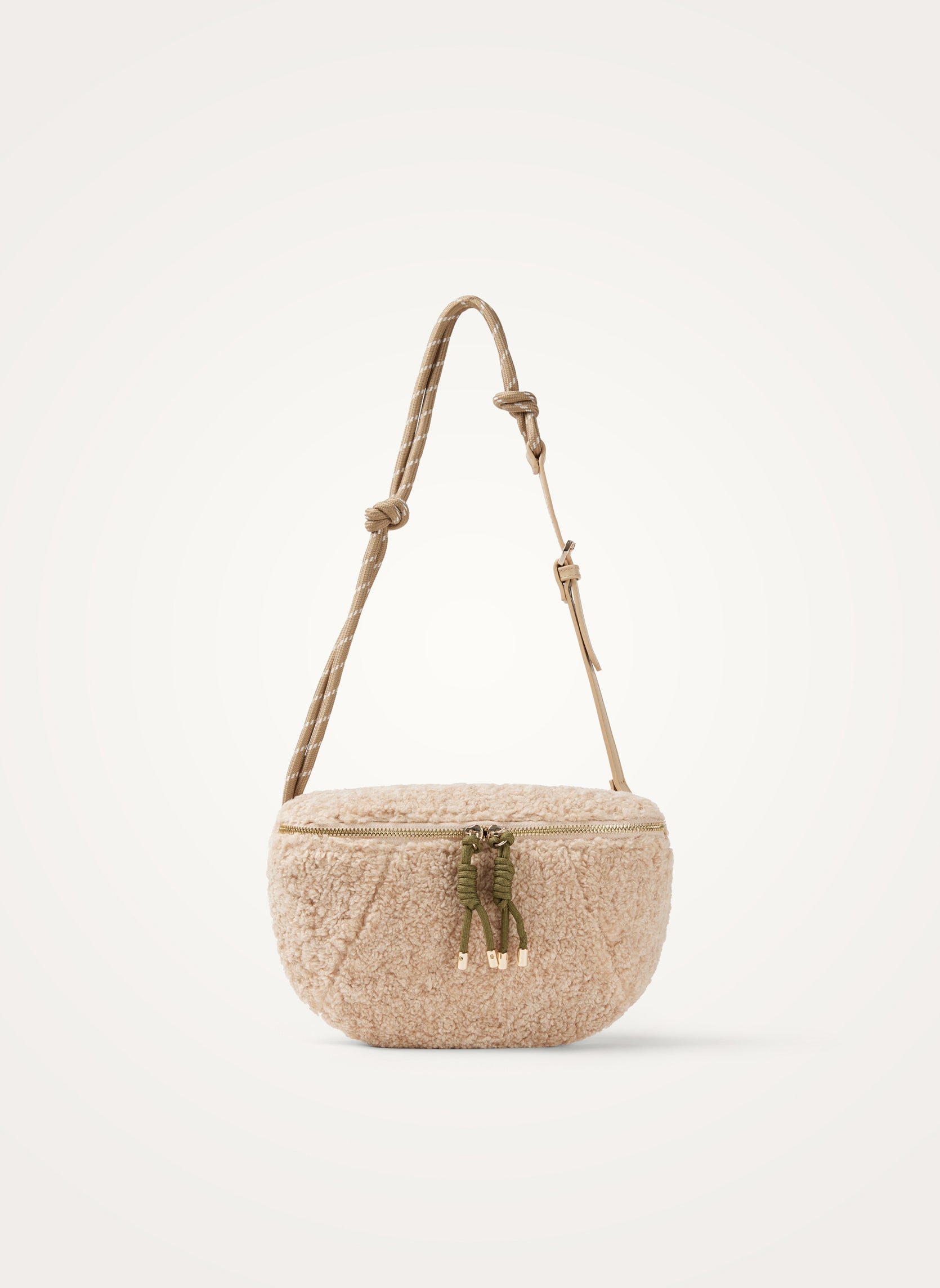 Faux shearling fanny pack VANESSA WU
