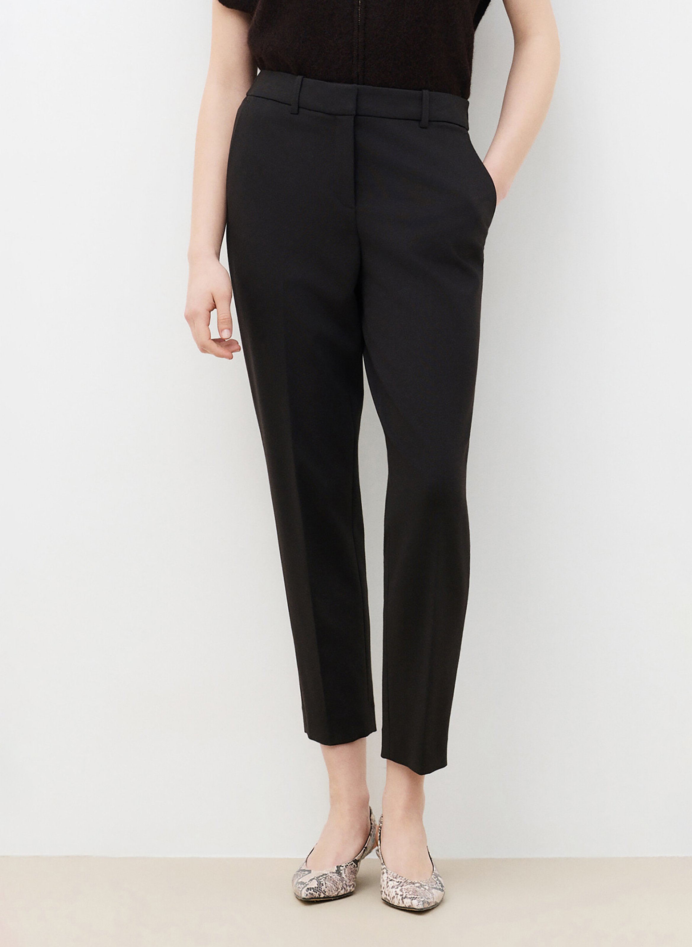High-waisted slim-fit pants CAROLL