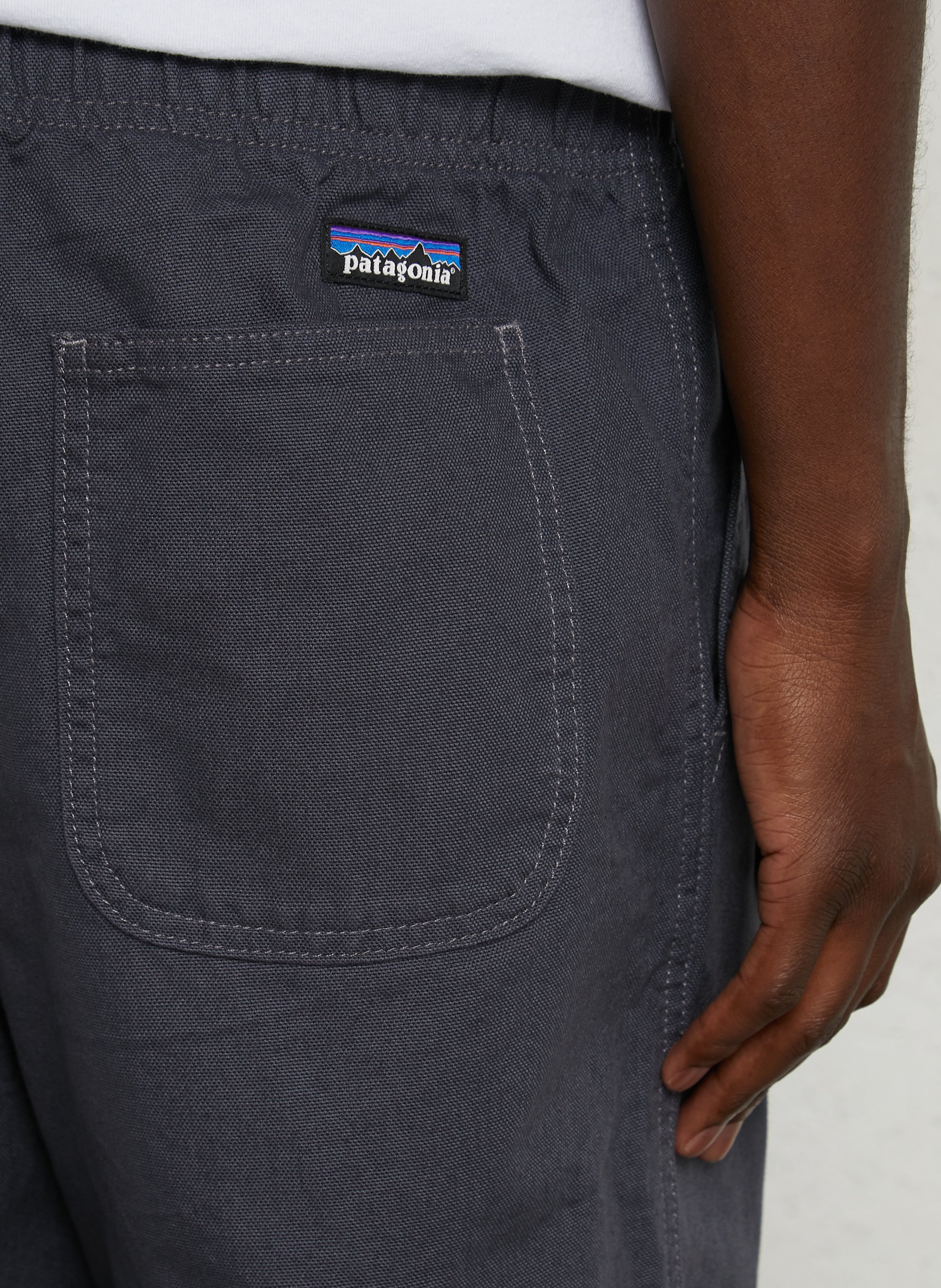 Pantalon droit en coton bio PATAGONIA Bleu