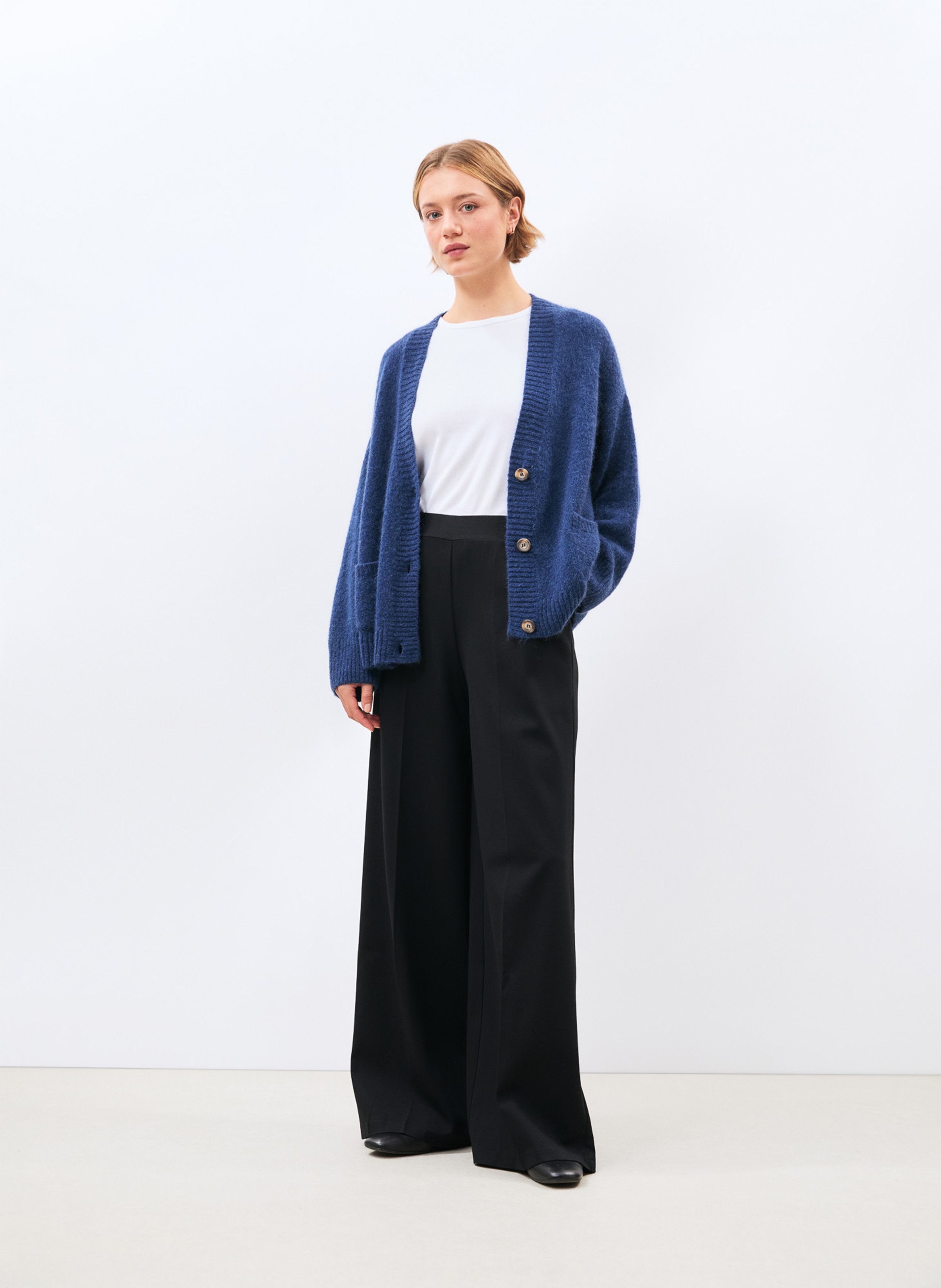 Pantalon large talle haute HUMILITY Noir