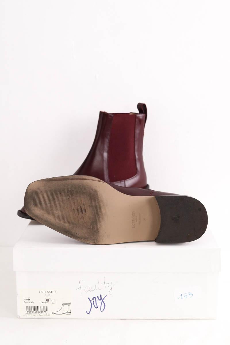 Textile boots LK BENNETT - Seconde Main Red