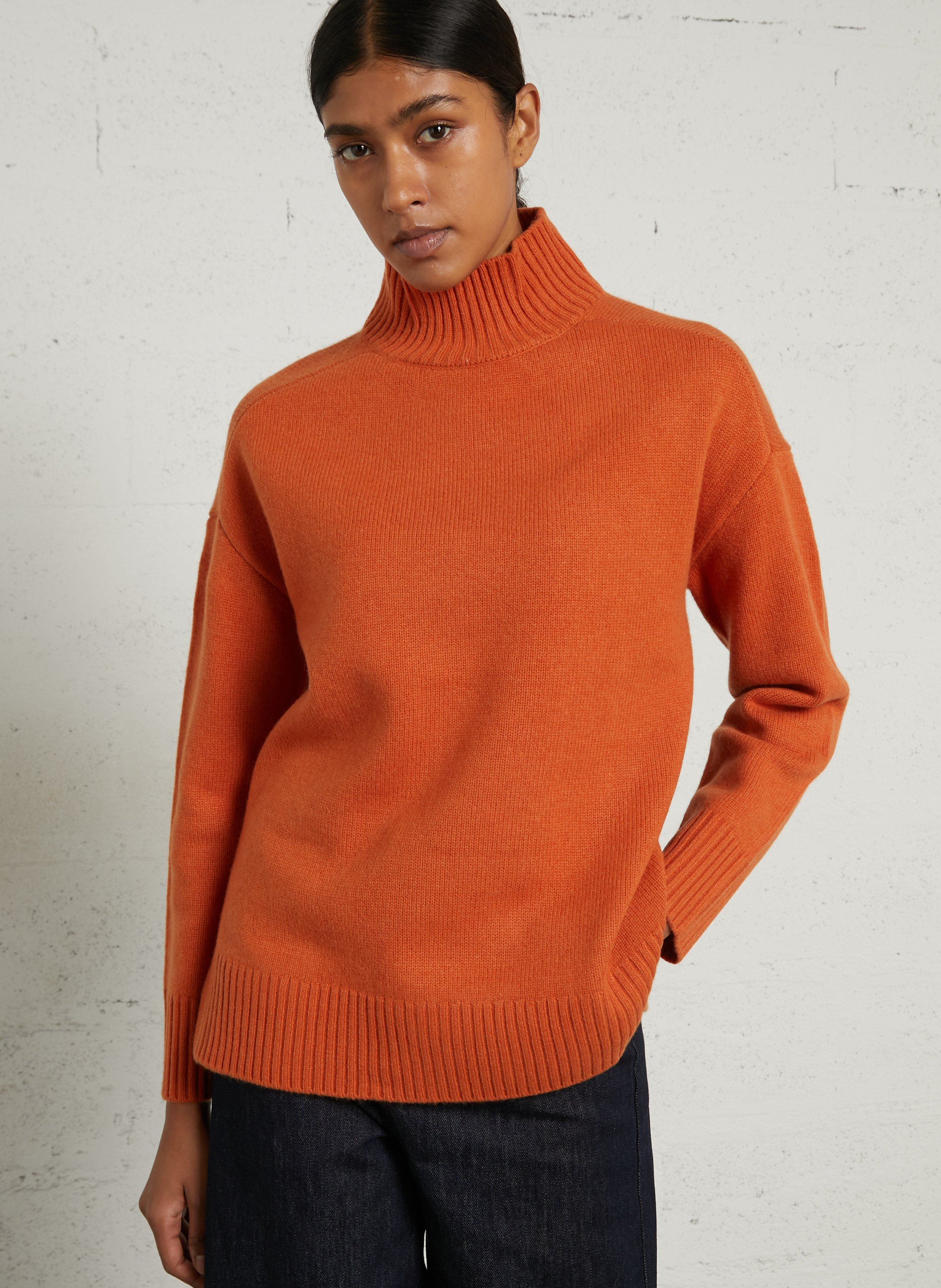Wool high-neck jumper SUD EXPRESS Orange