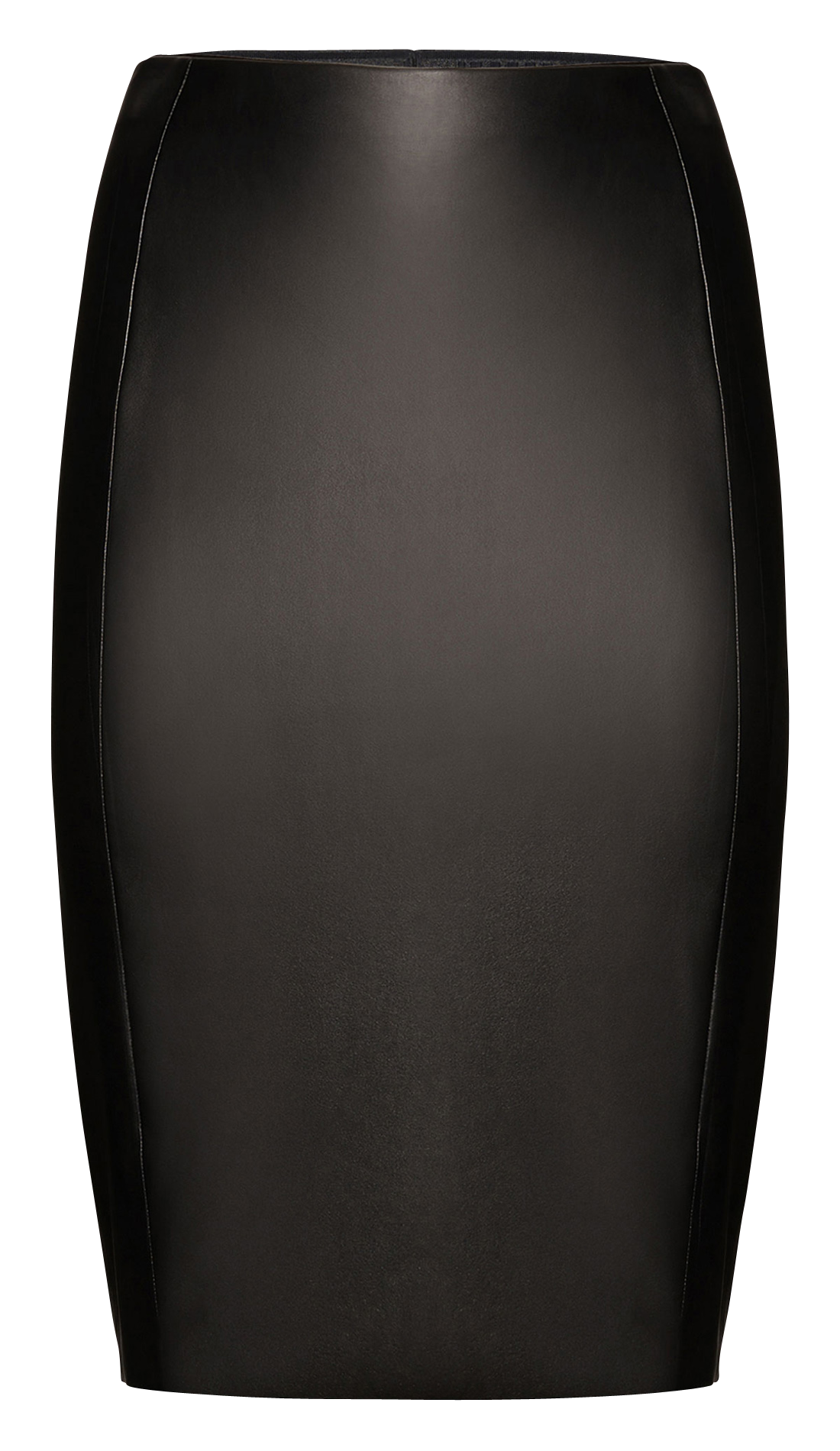 High-waisted pencil skirt Black