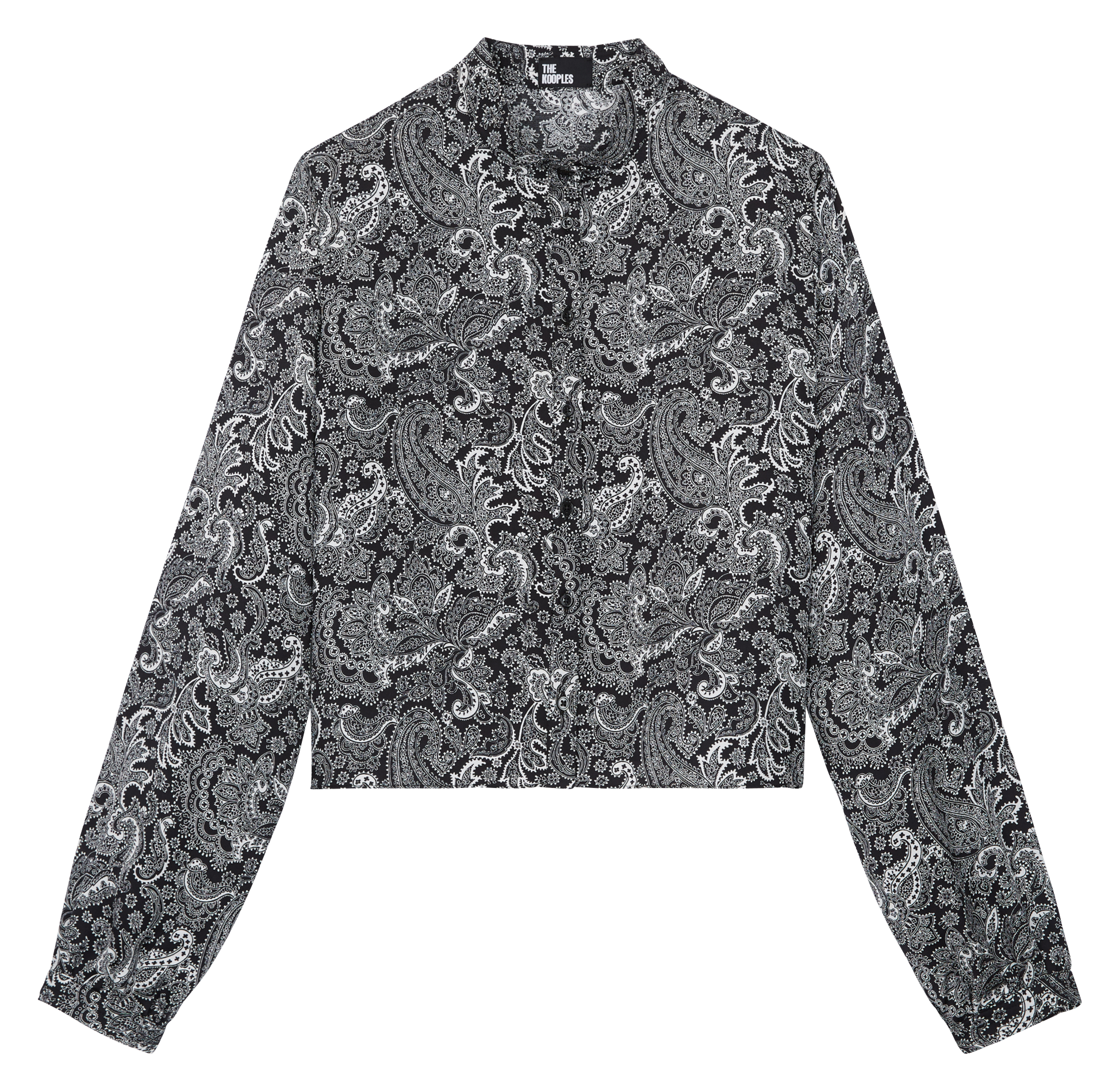 Printed shirt with mandarin collar THE KOOPLES Black