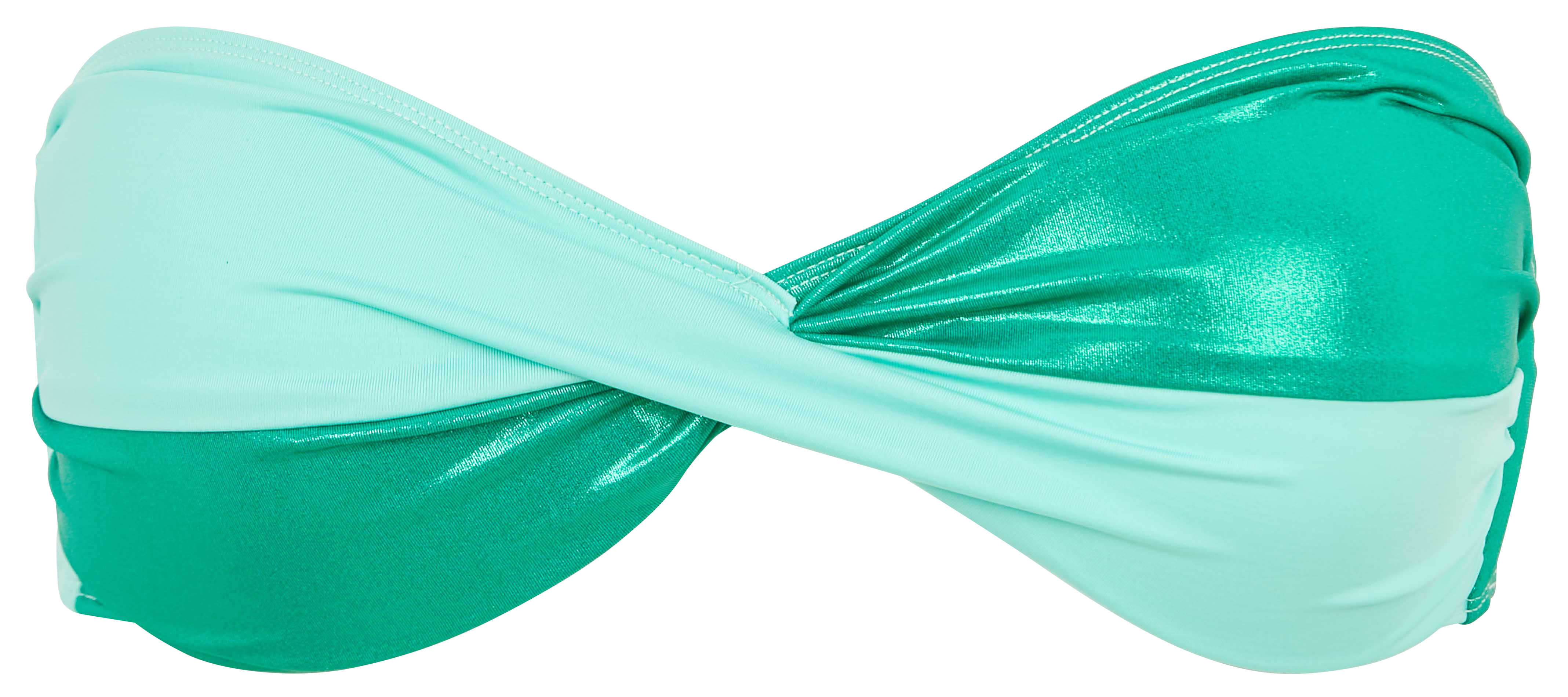 Top bandeau bicolore  ALBERTINE Vert