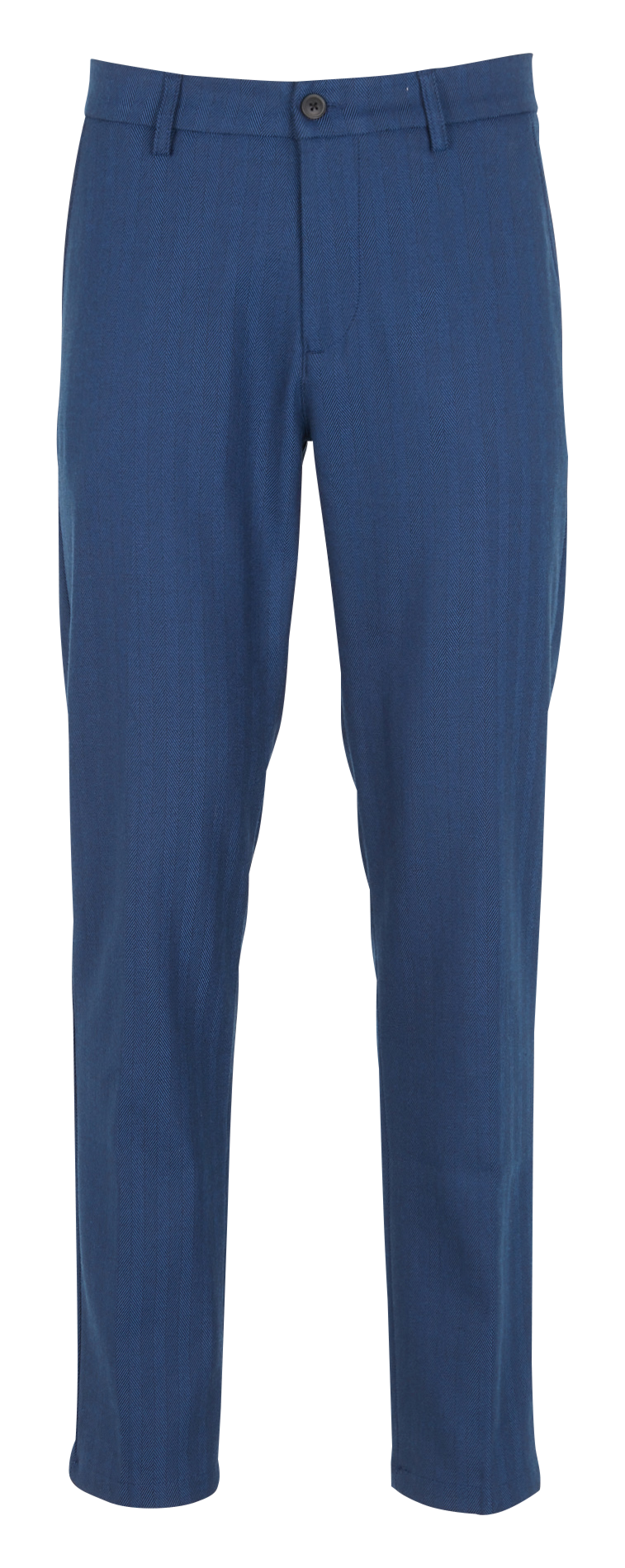 Rechte broek met visgraatmotief LES DEUX Blauw