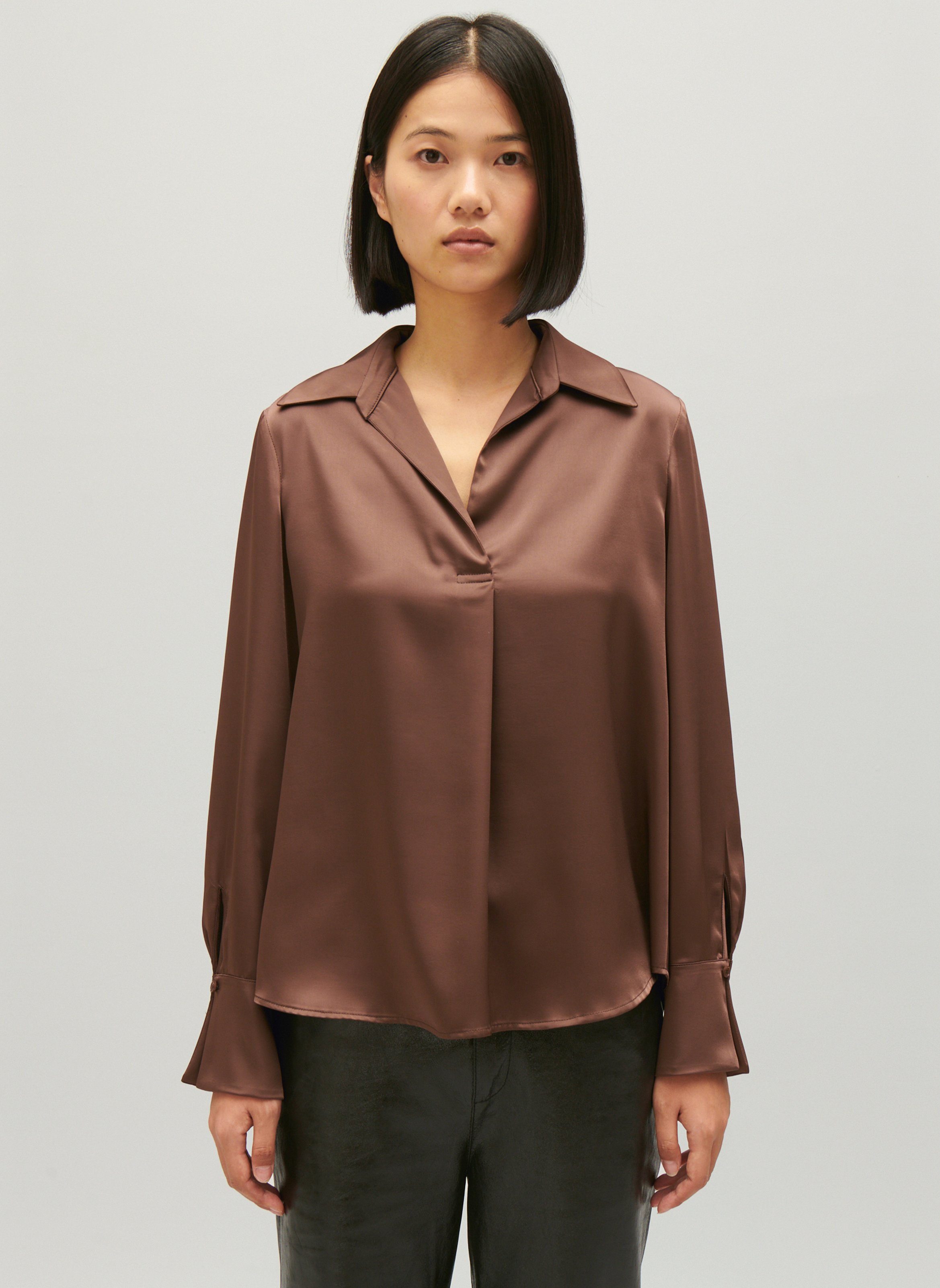 Pull femme marron glacé hot sale