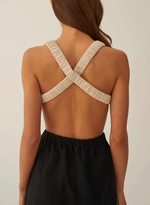 Robe courte sans manche dos nu UNDRESS CODE Noir