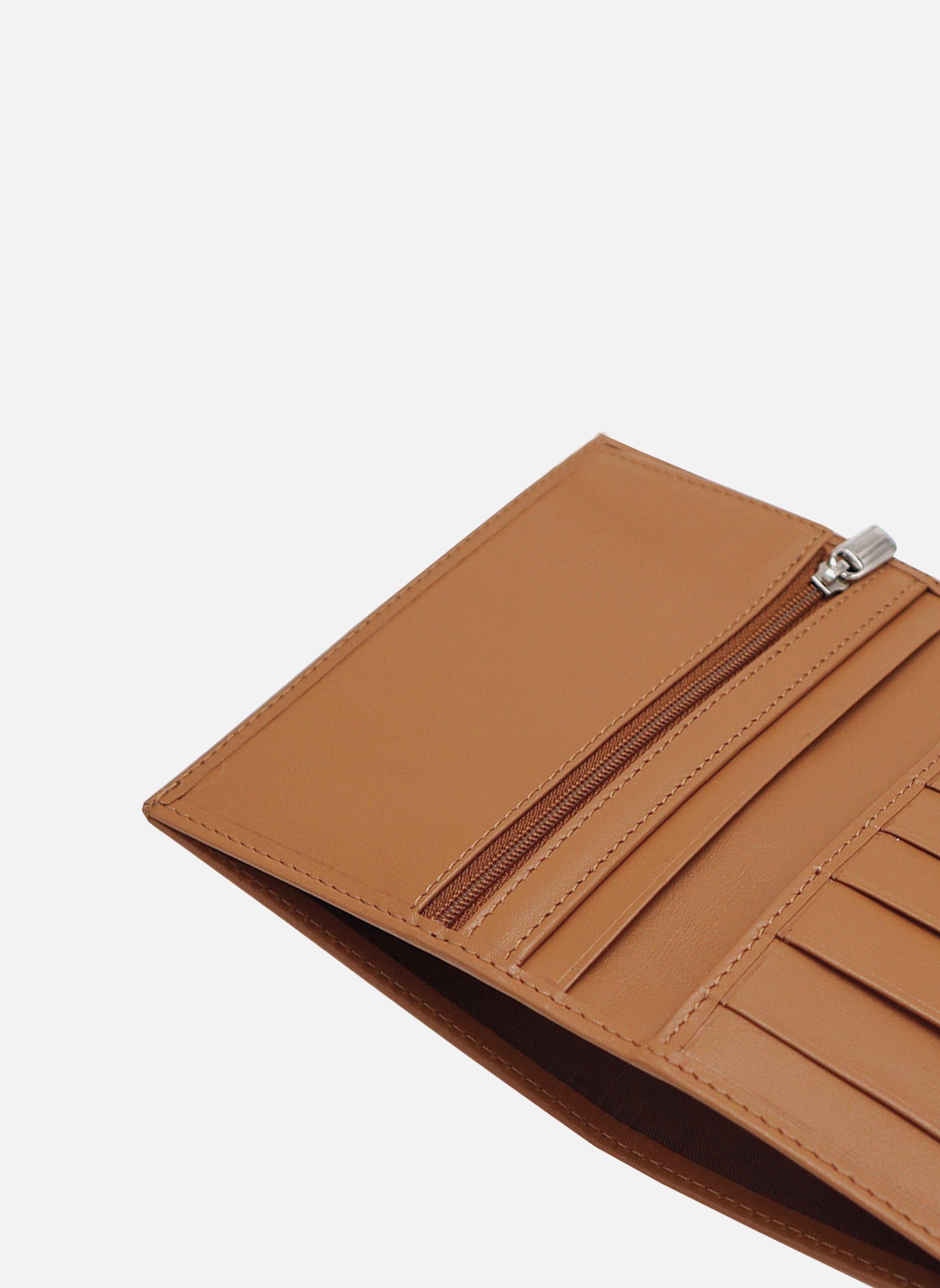 Classic smooth leather wallet JULES & JENN Brown