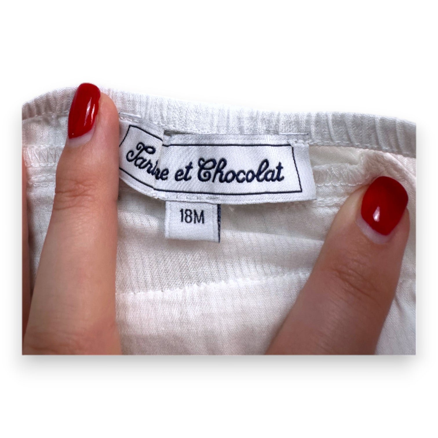 White Baby Bloomers - 18 months TARTINE ET CHOCOLAT - seconde-main White