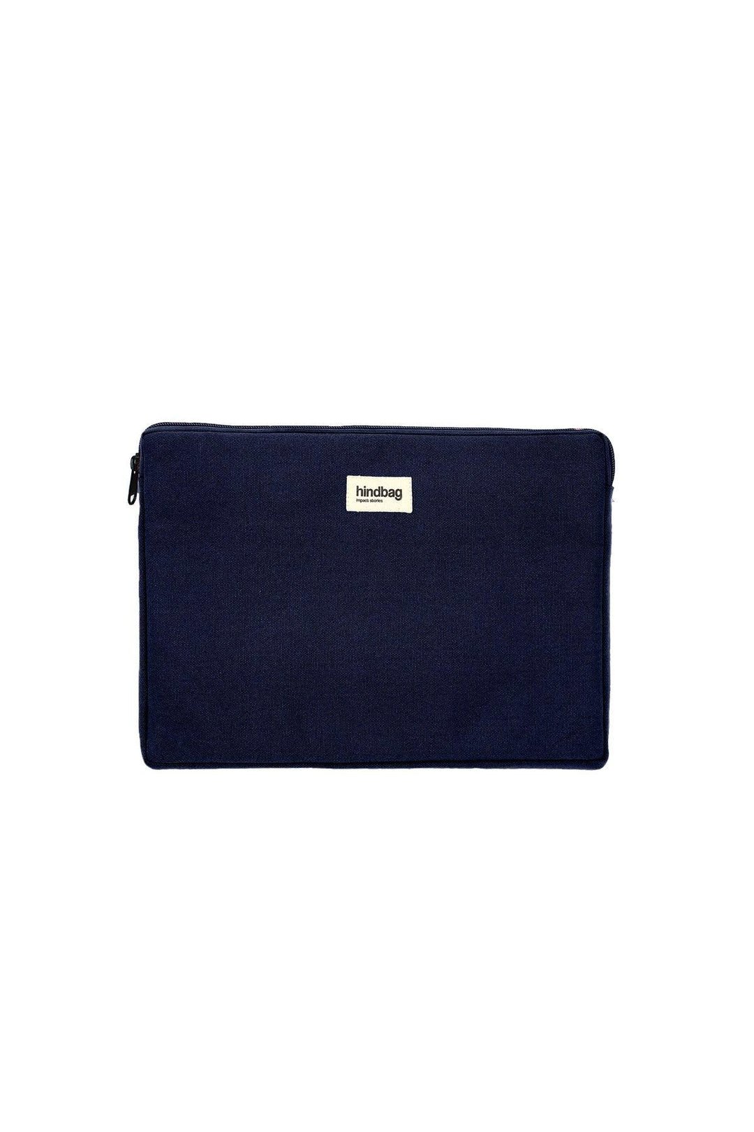Computer sleeve in recycled wool with shock-absorbent foam HINDBAG Blue