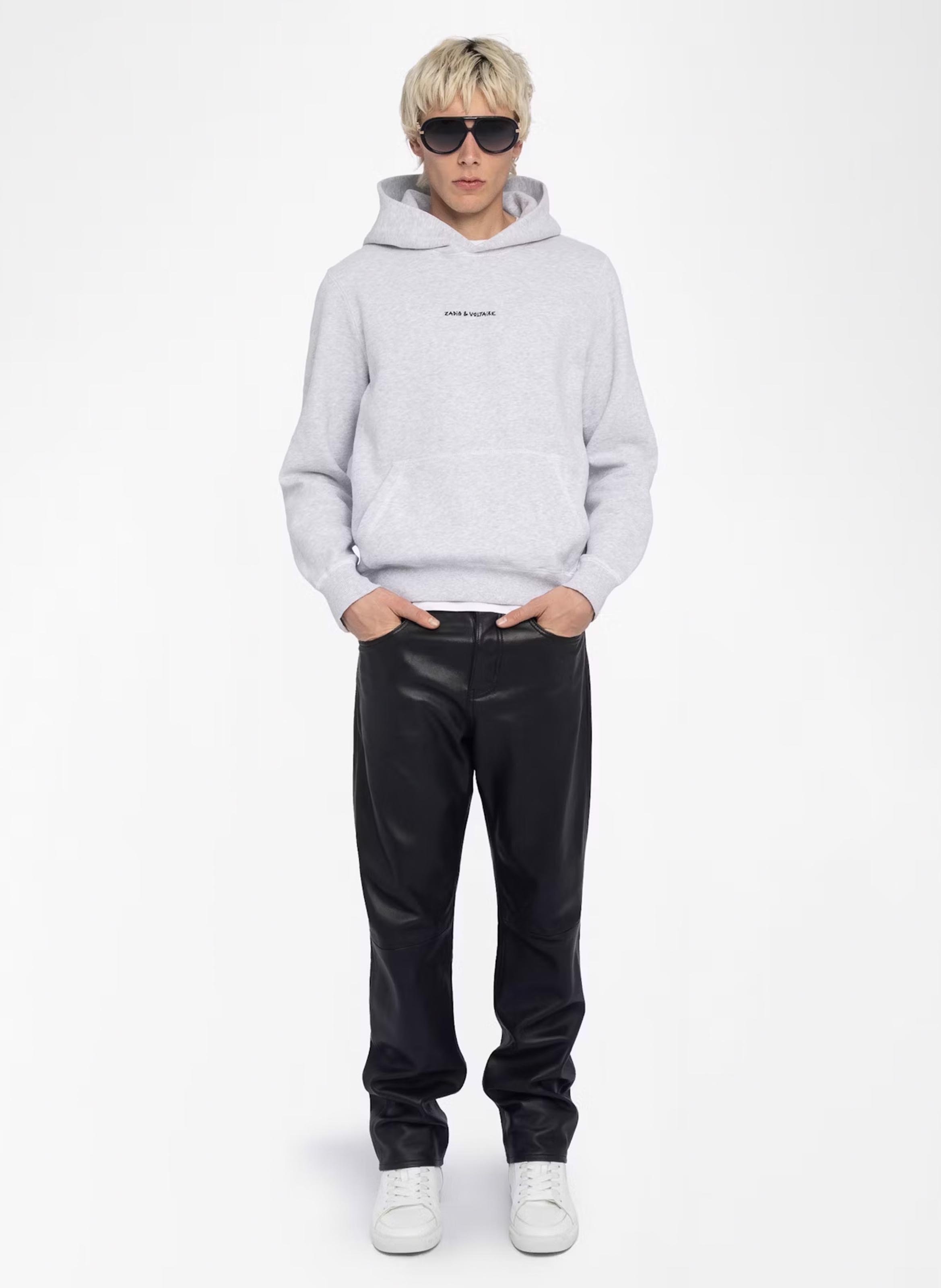 Sweat droit en coton mélangé ZADIG&amp;VOLTAIRE Gris