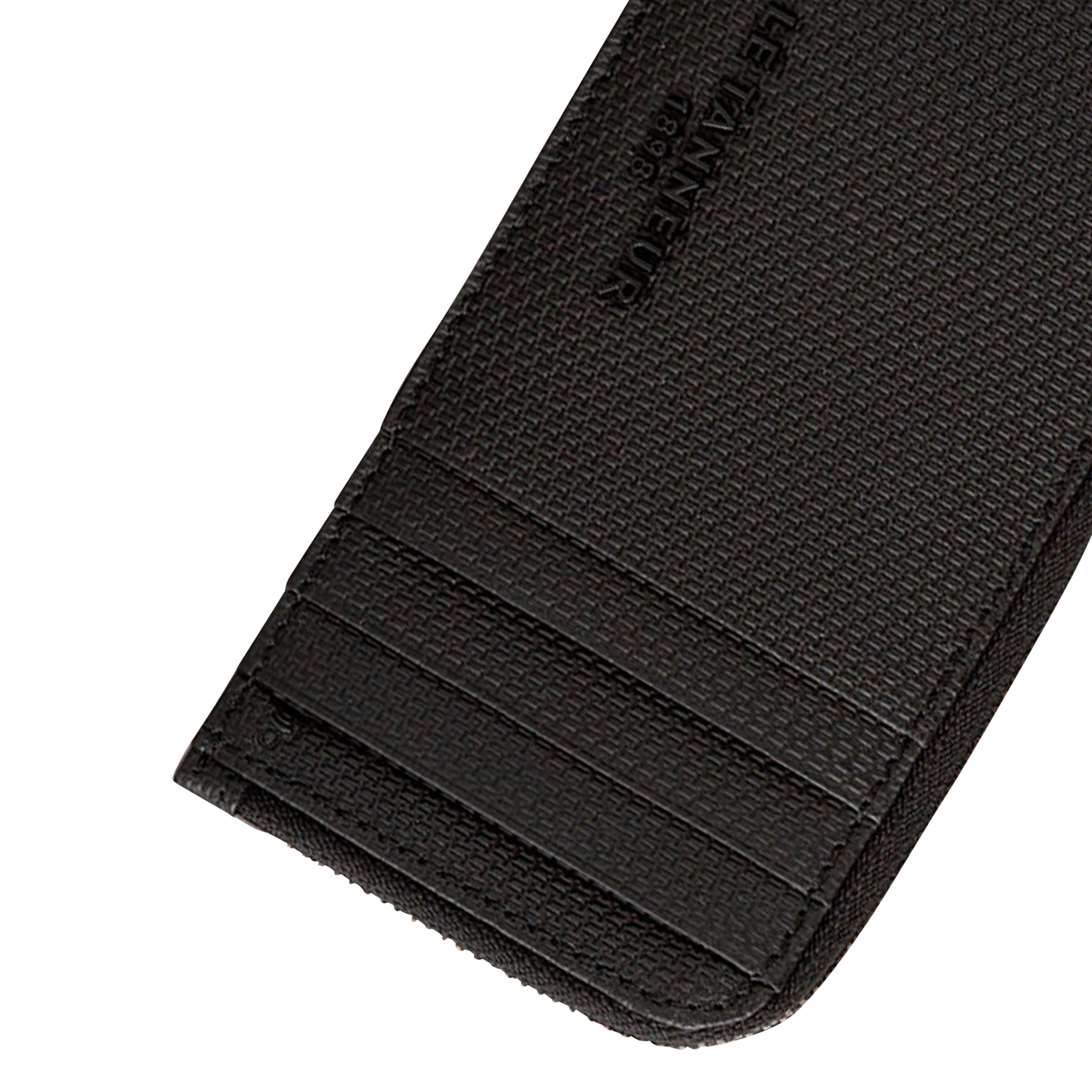 Kartenhalter mit Reißverschluss aus Monogramm-Leder LE TANNEUR Schwarz