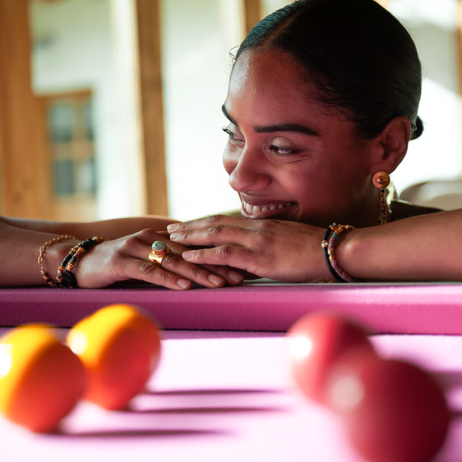 Heishi medallions bracelet - elsa L'ATELIER DES DAMES Golden