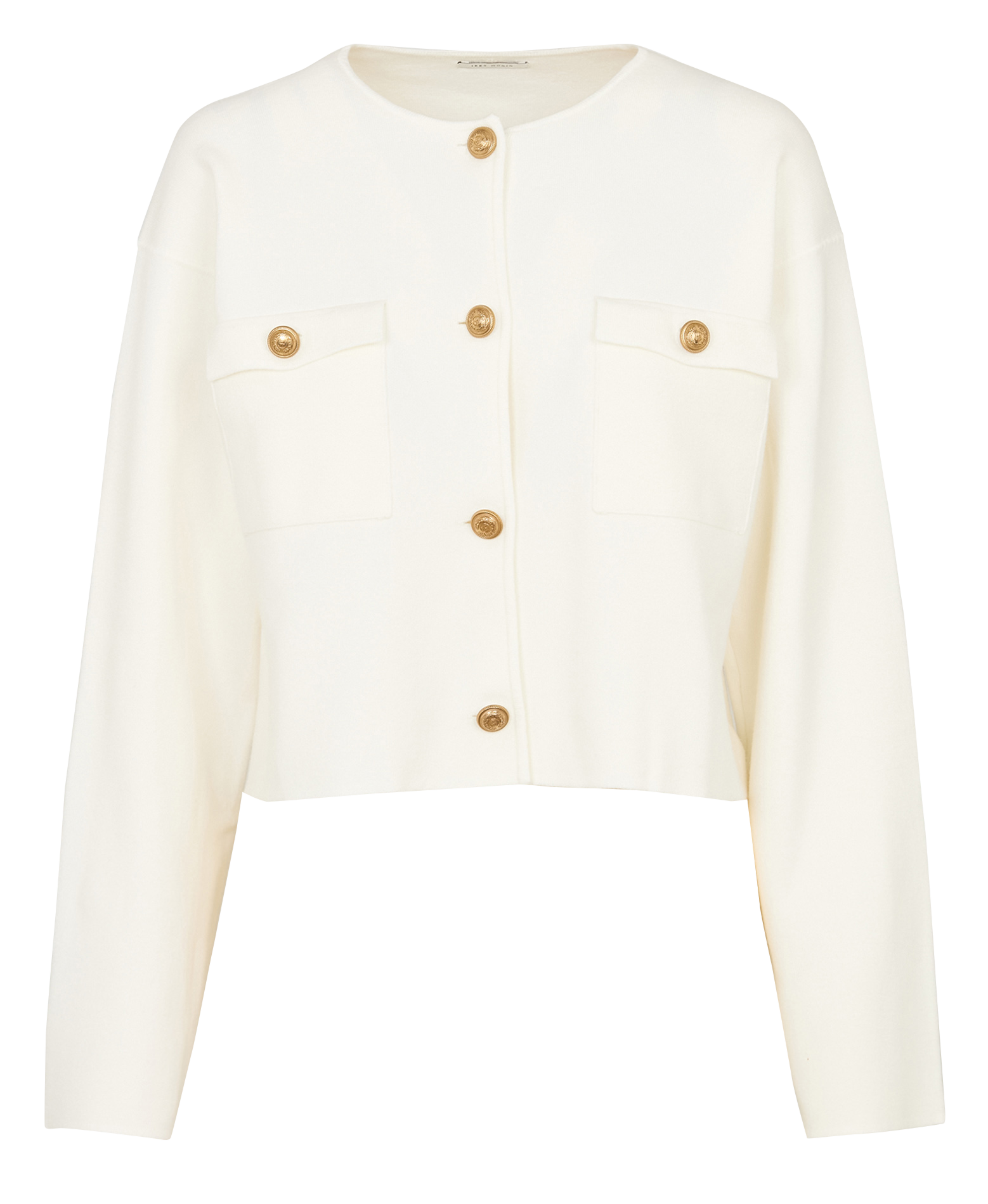 Oversized ronde hals cardigan IKKS Wit