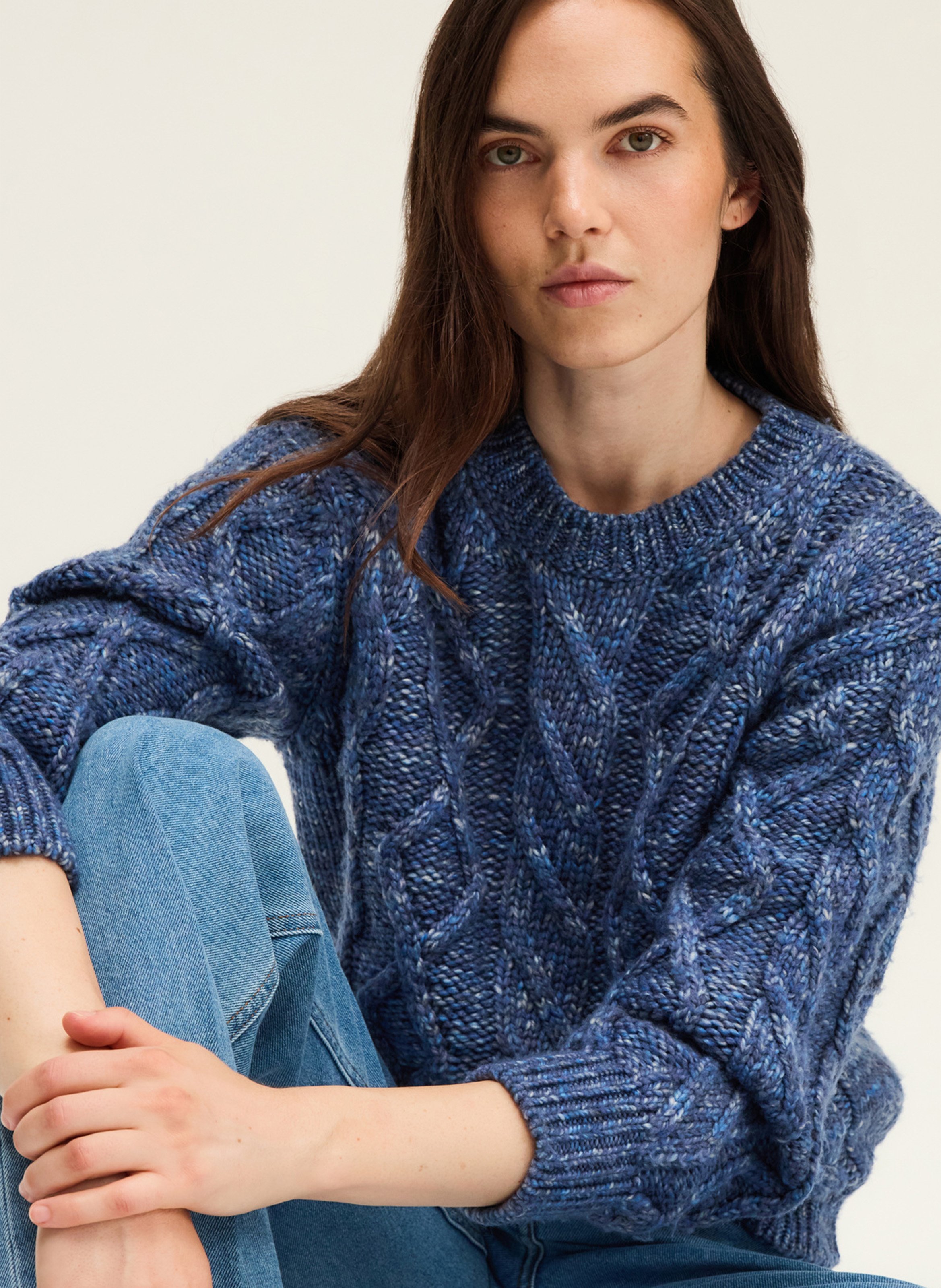 High-neck sweater PABLO Blue