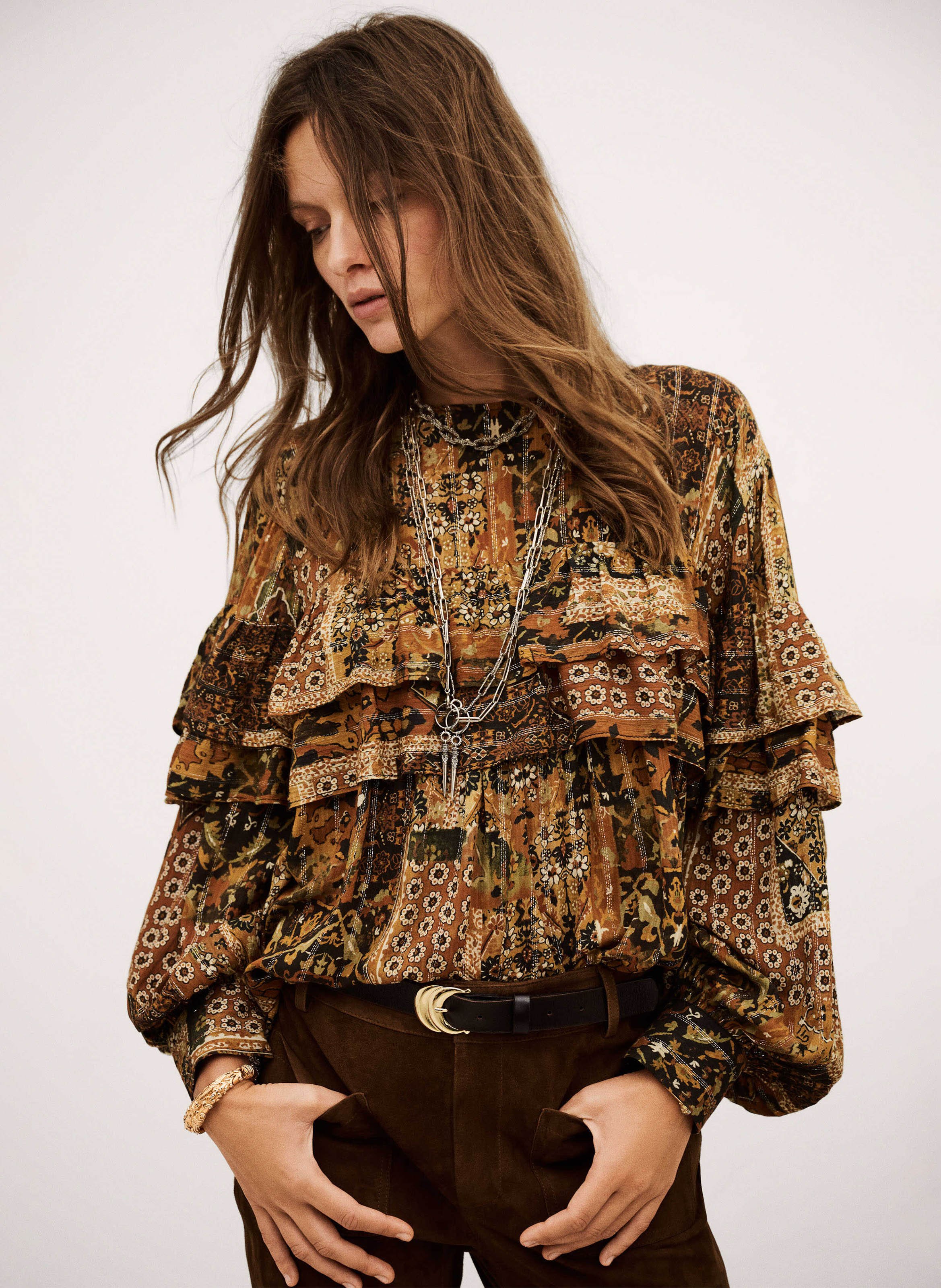 Blouse col rond  BA&SH Orange