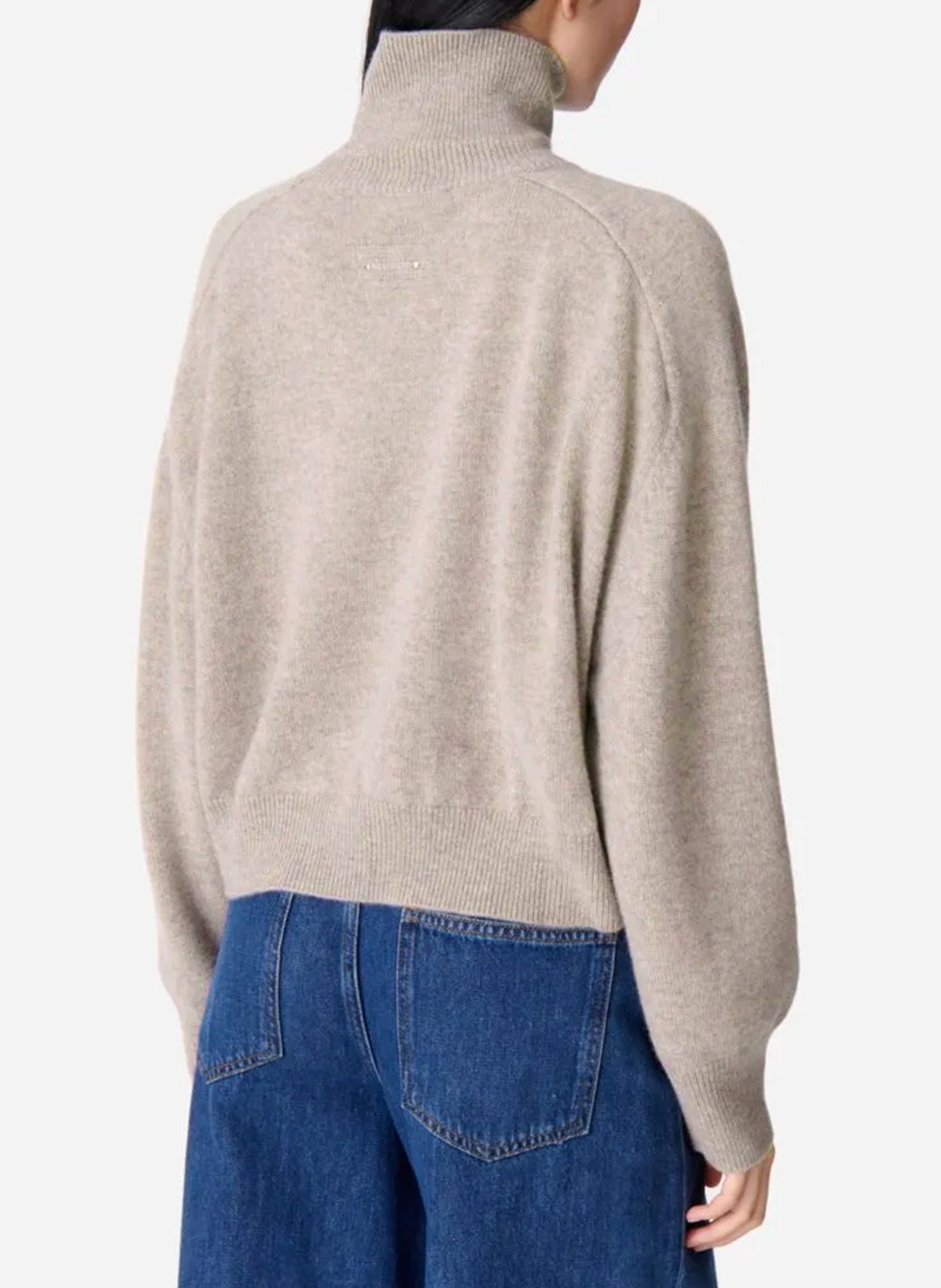 Pull col montant en cachemire VANESSA BRUNO Gris