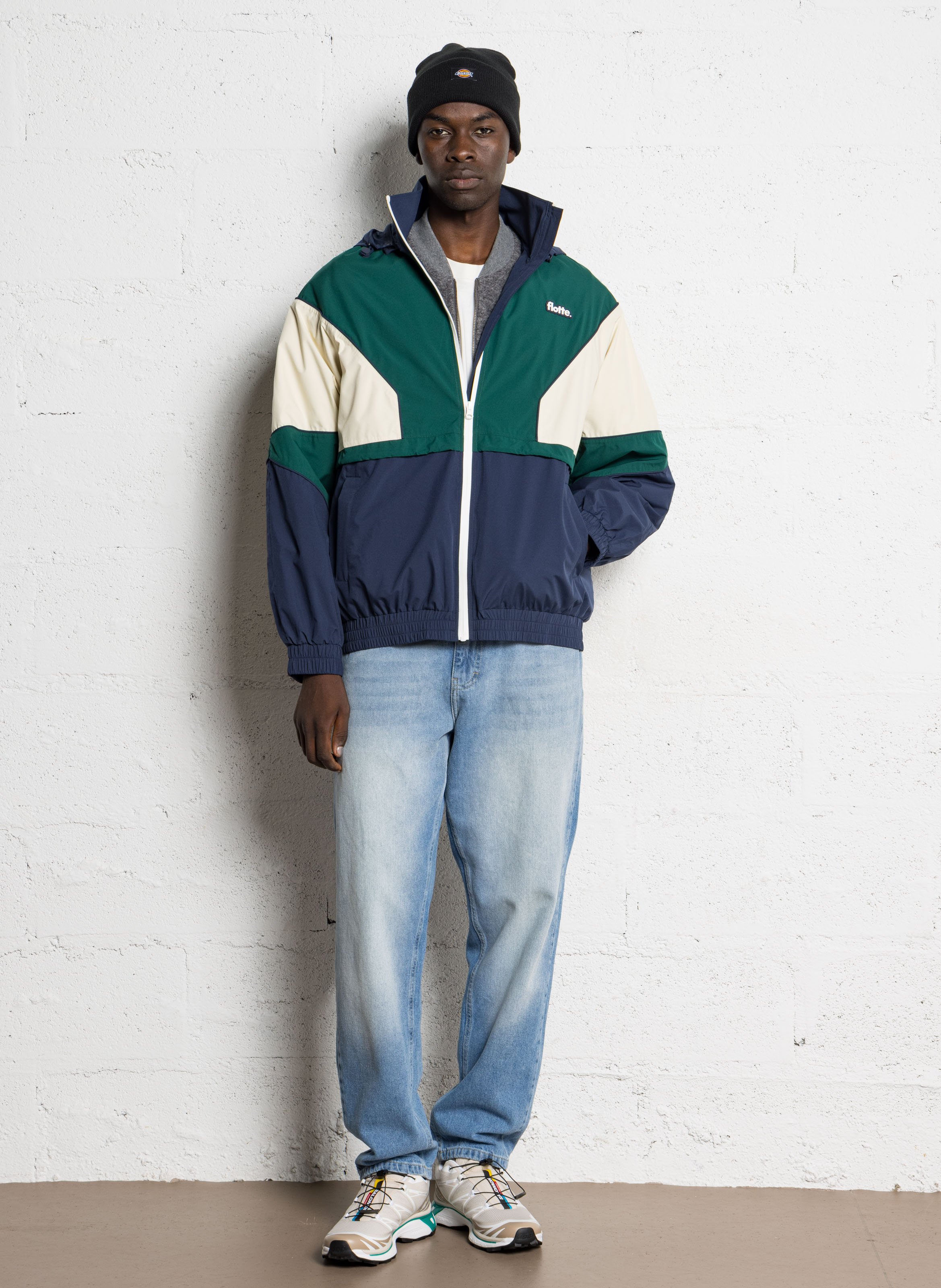 Blouson à capuche FLOTTE Blauw