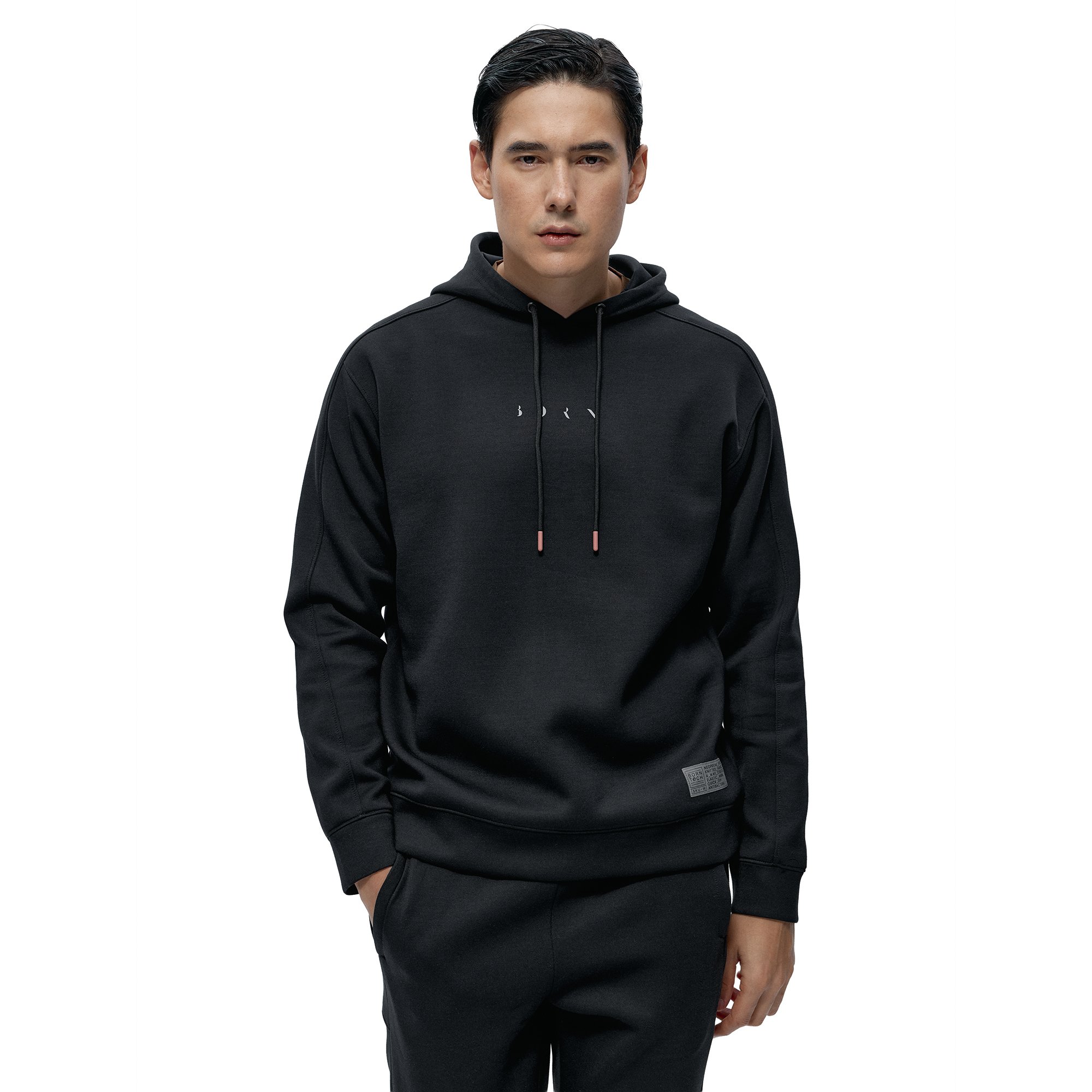 Comfortable sports hoodie BORN LIVING YOGA Black