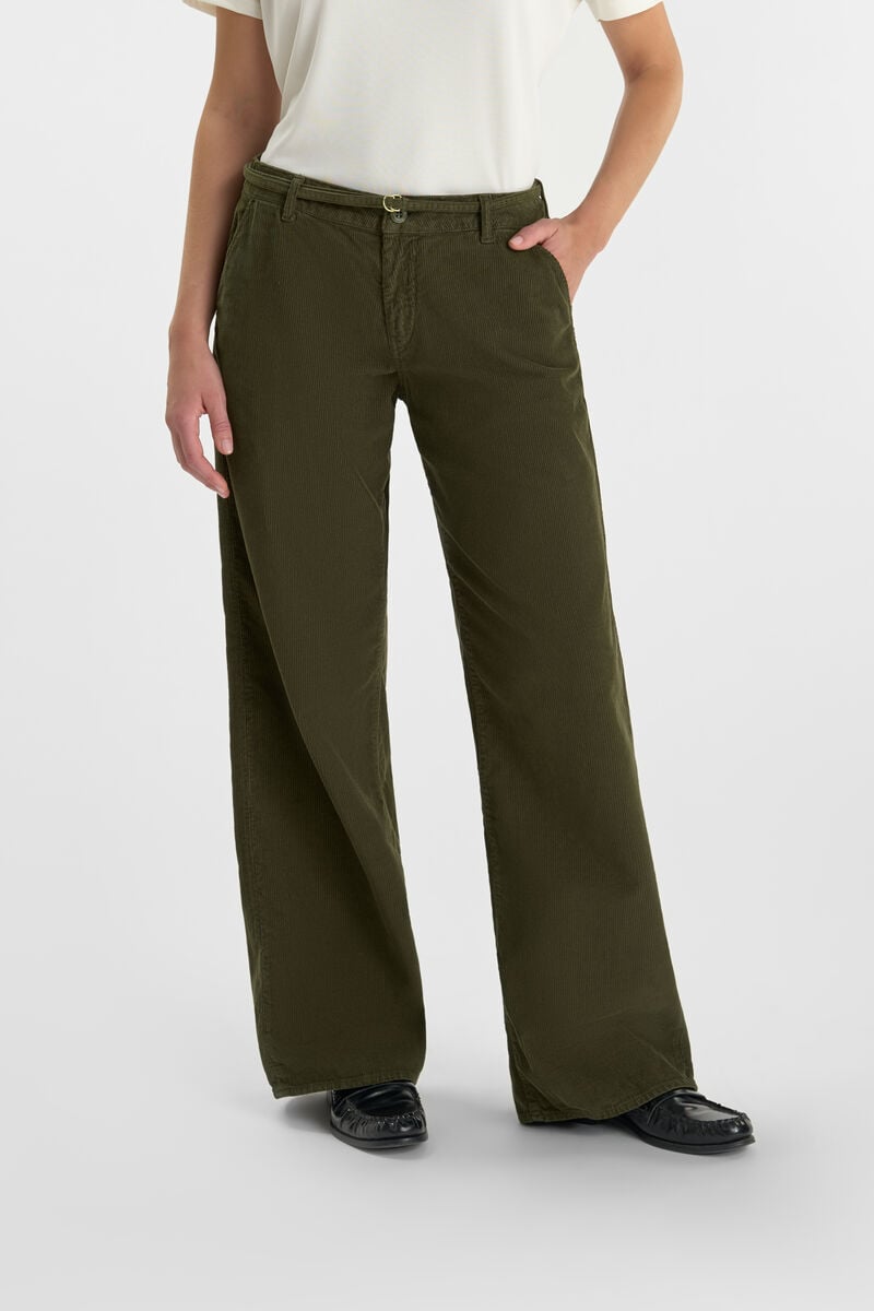 Flared pants LE TEMPS DES CERISES Green
