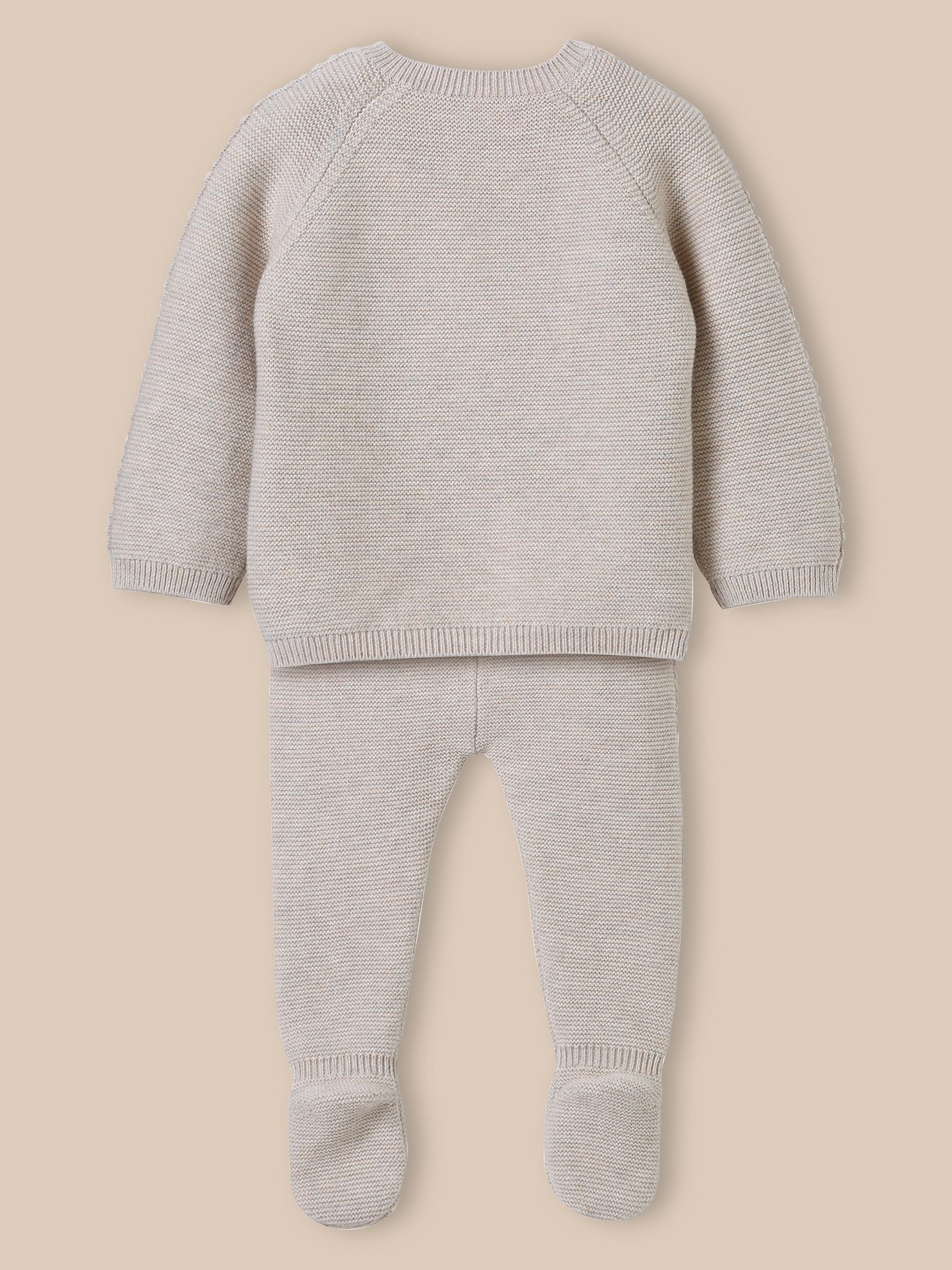 Newborn set - organic cotton and wool CYRILLUS Beige