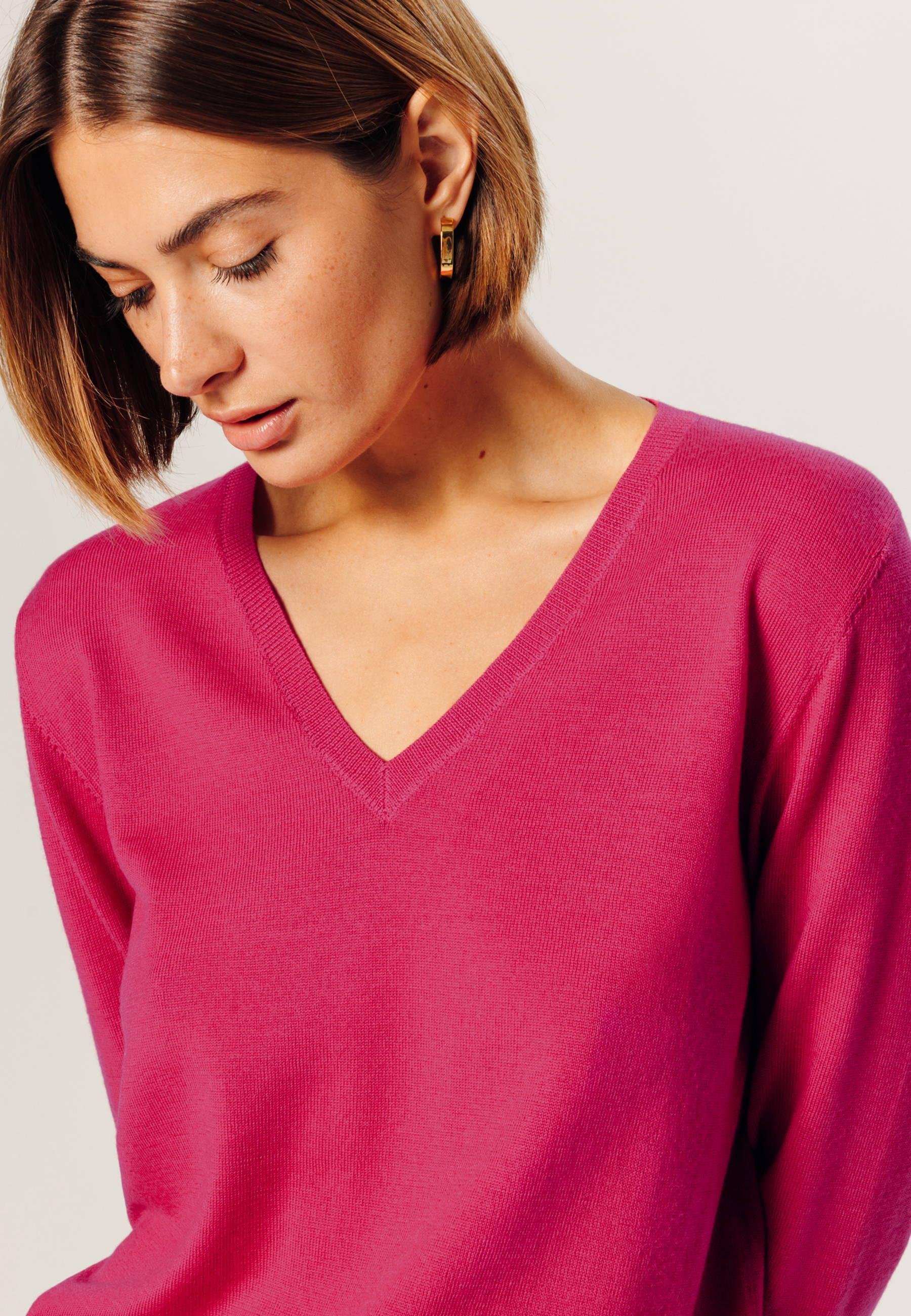 Bunelle wool V-neck sweater RODIER Pink