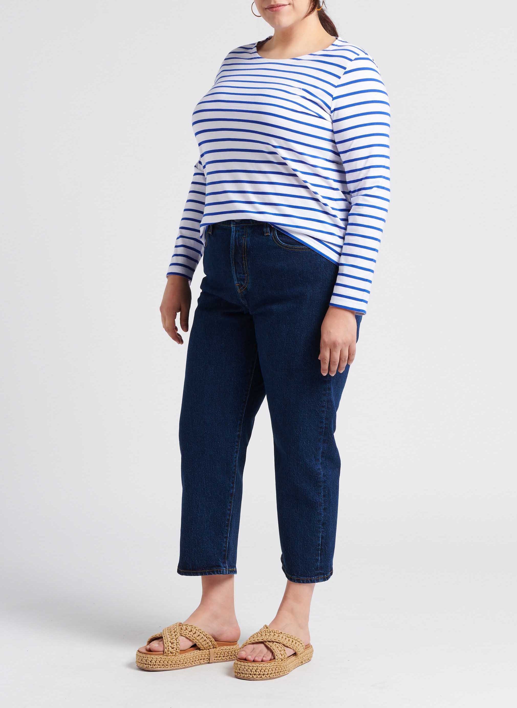 Jean droit taille haute LEVI'S Jean brut