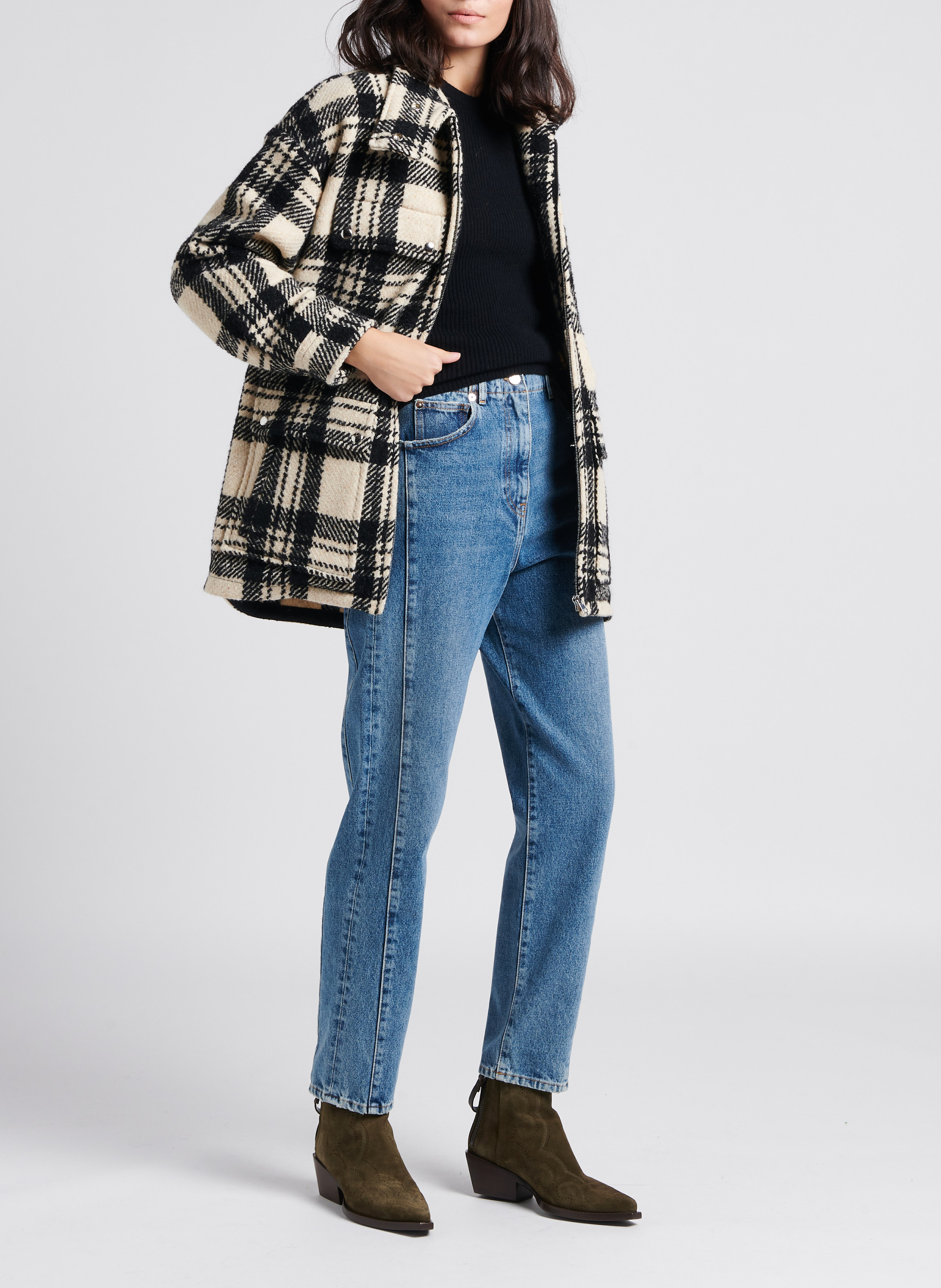 Fitted round-neck cashmere sweater IRO Black