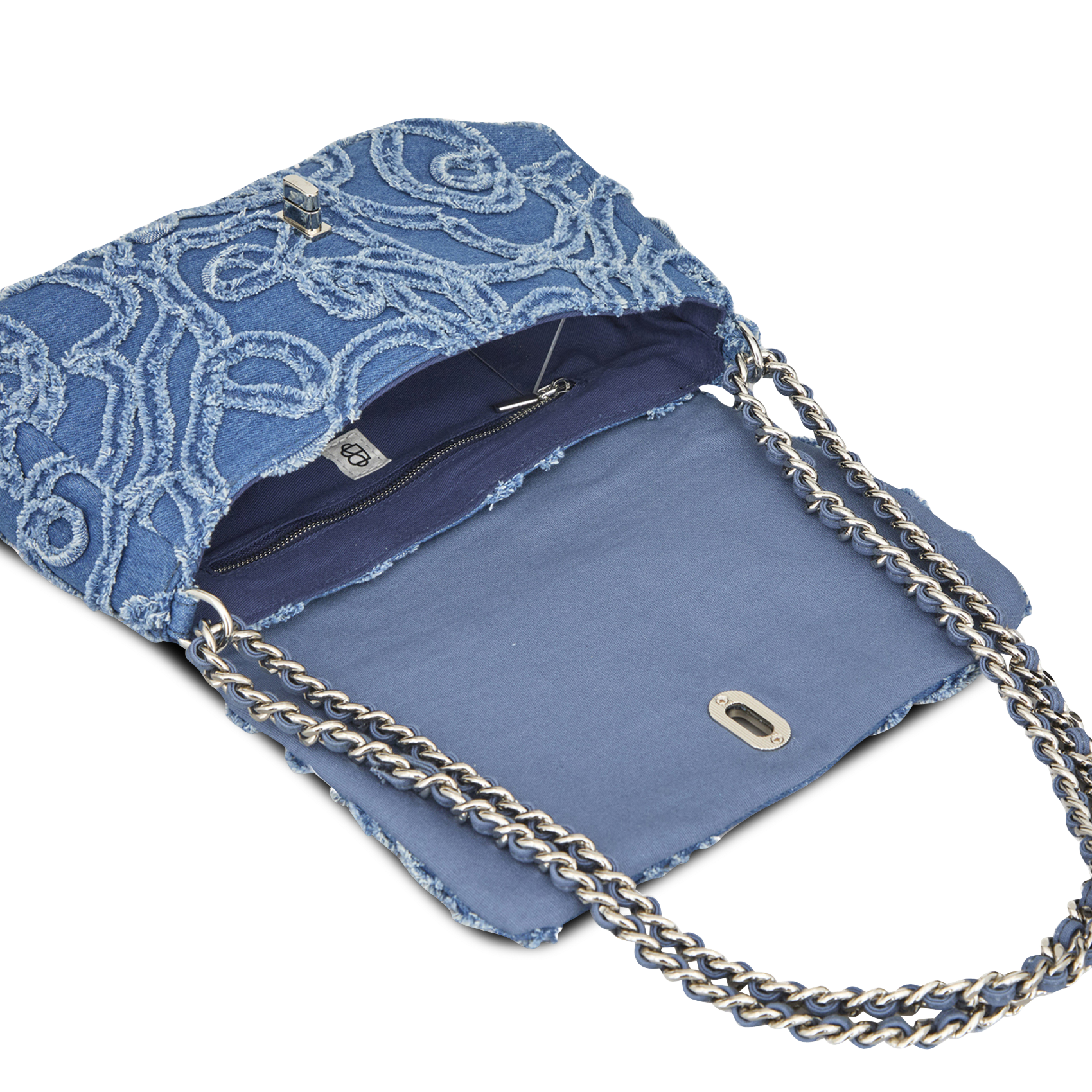 Cotton shoulder bag BECKSONDERGAARD Blue