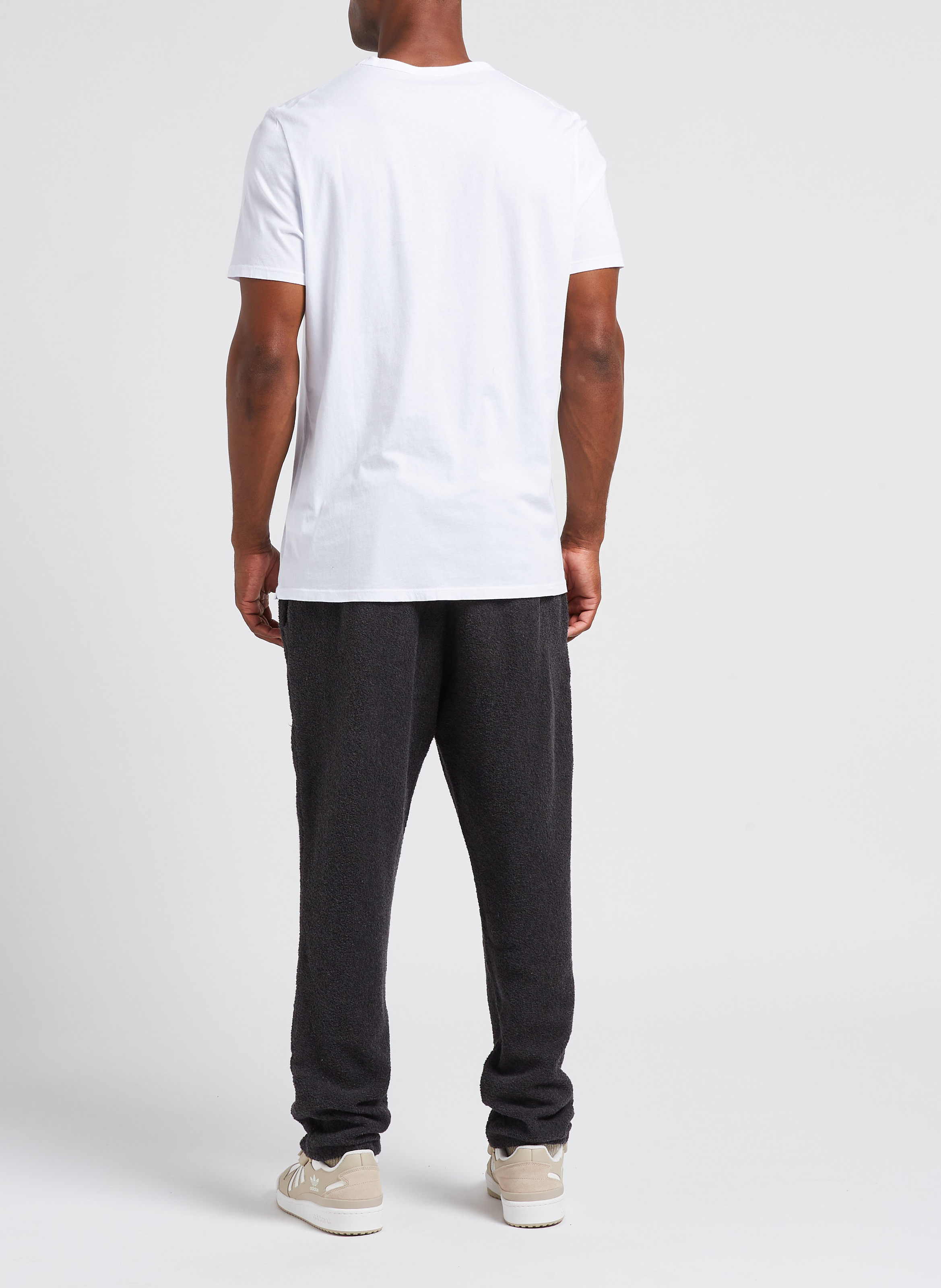 Gerade geschnittenes Rundhals-T-Shirt aus Baumwolle AMERICAN VINTAGE Weiss