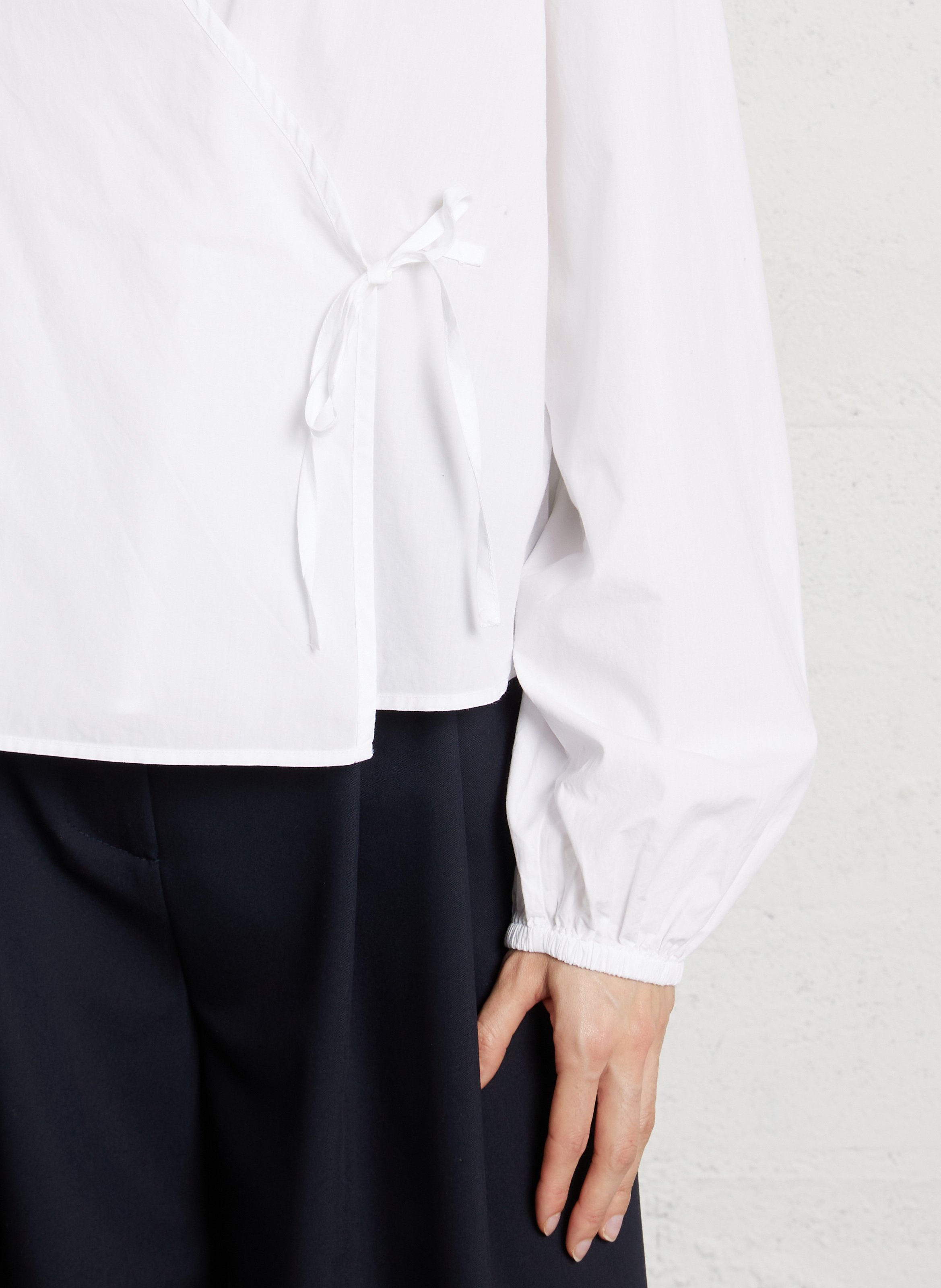 Cotton wrap shirt BELLEROSE White