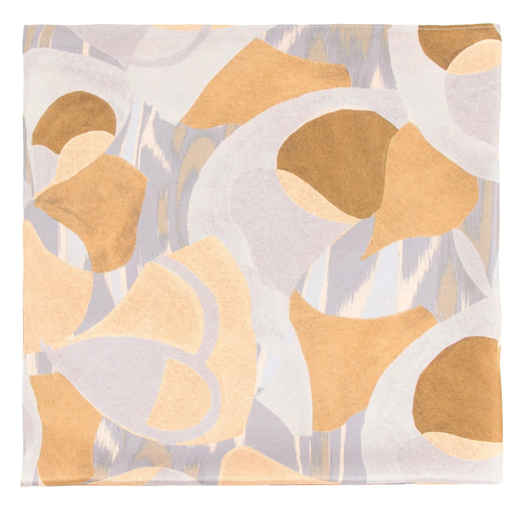 Square scarf with exclusive crepe print Multicolored