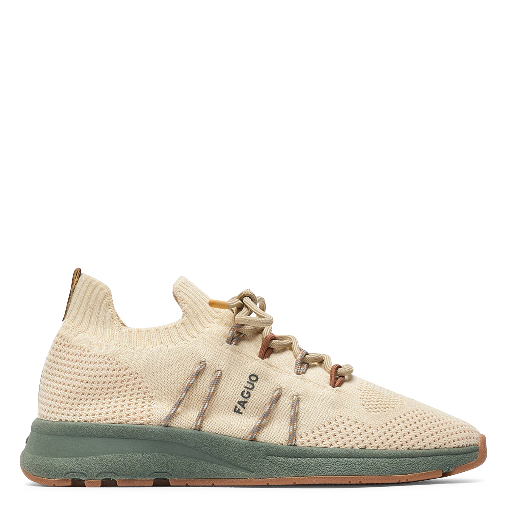 Baskets basses tricotées FAGUO Blanc