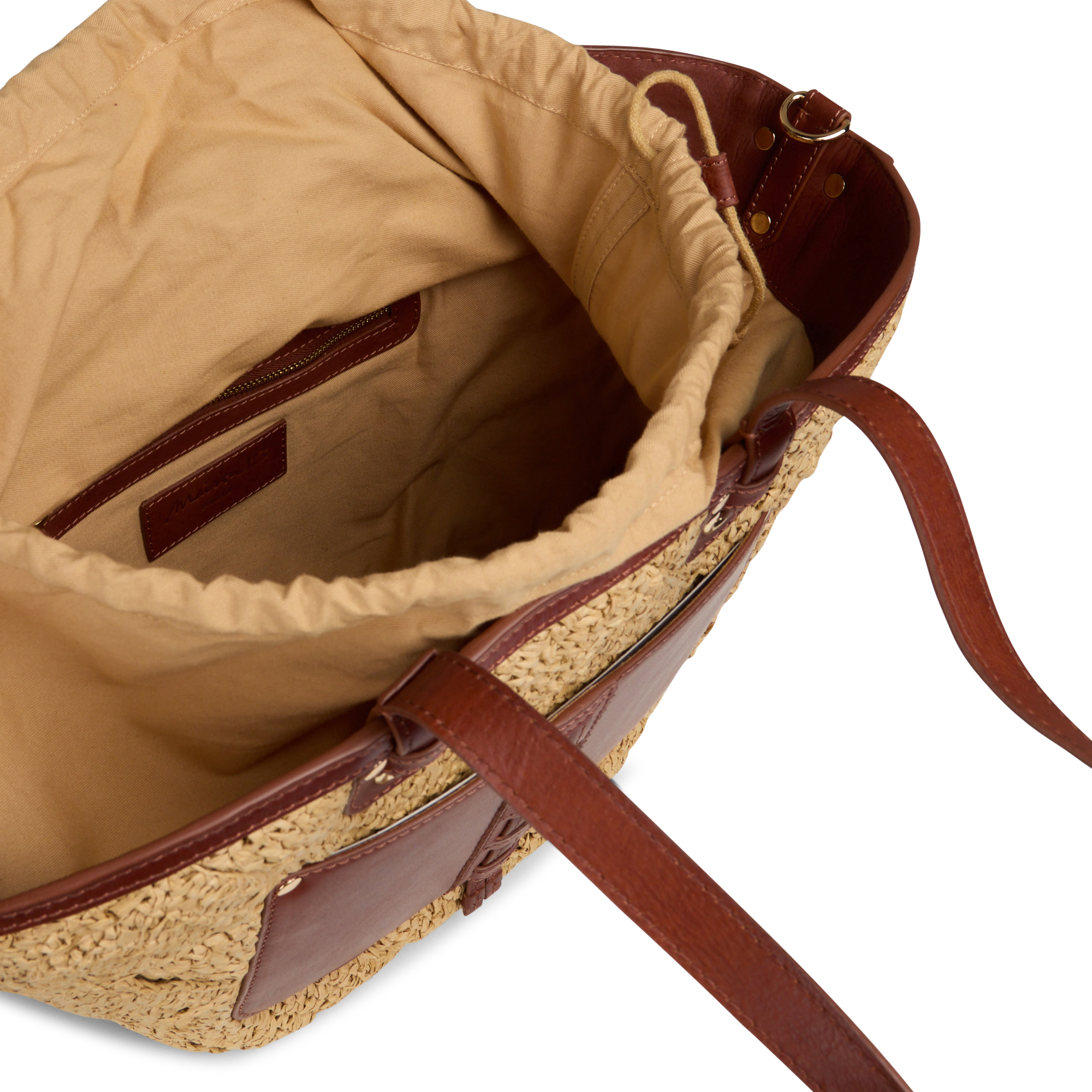 Rieten mand MAISON 123 Wit