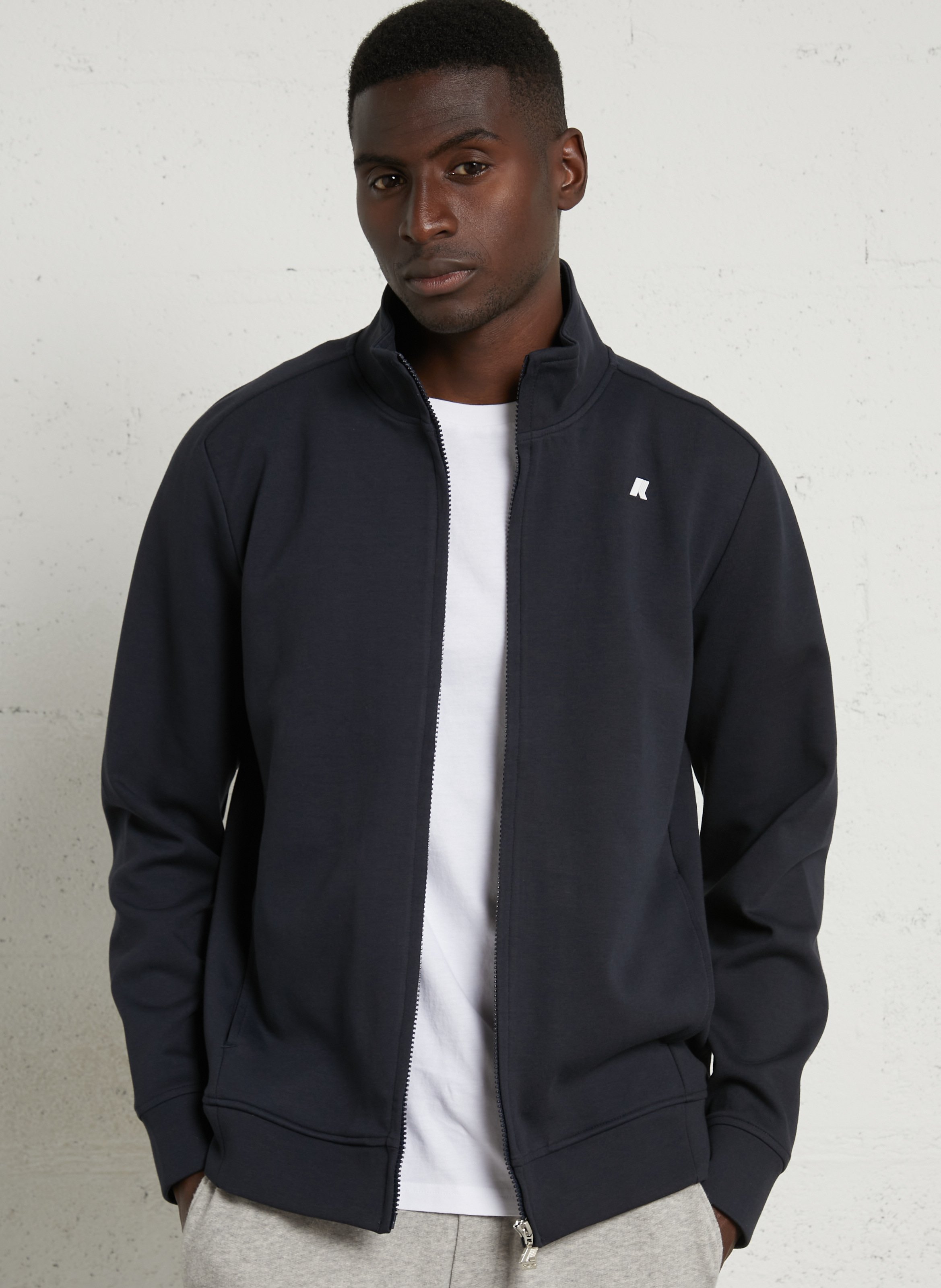 Cotton high-neck sweatshirt K-WAY Blue