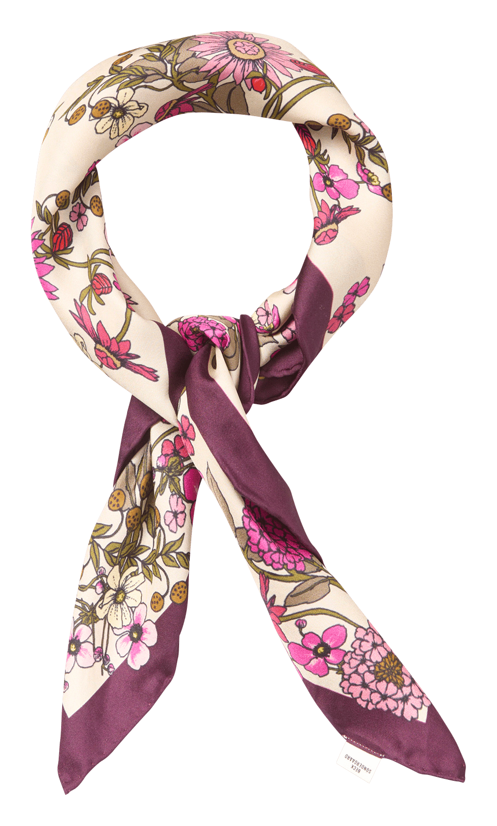Silk scarf BECKSONDERGAARD Pink