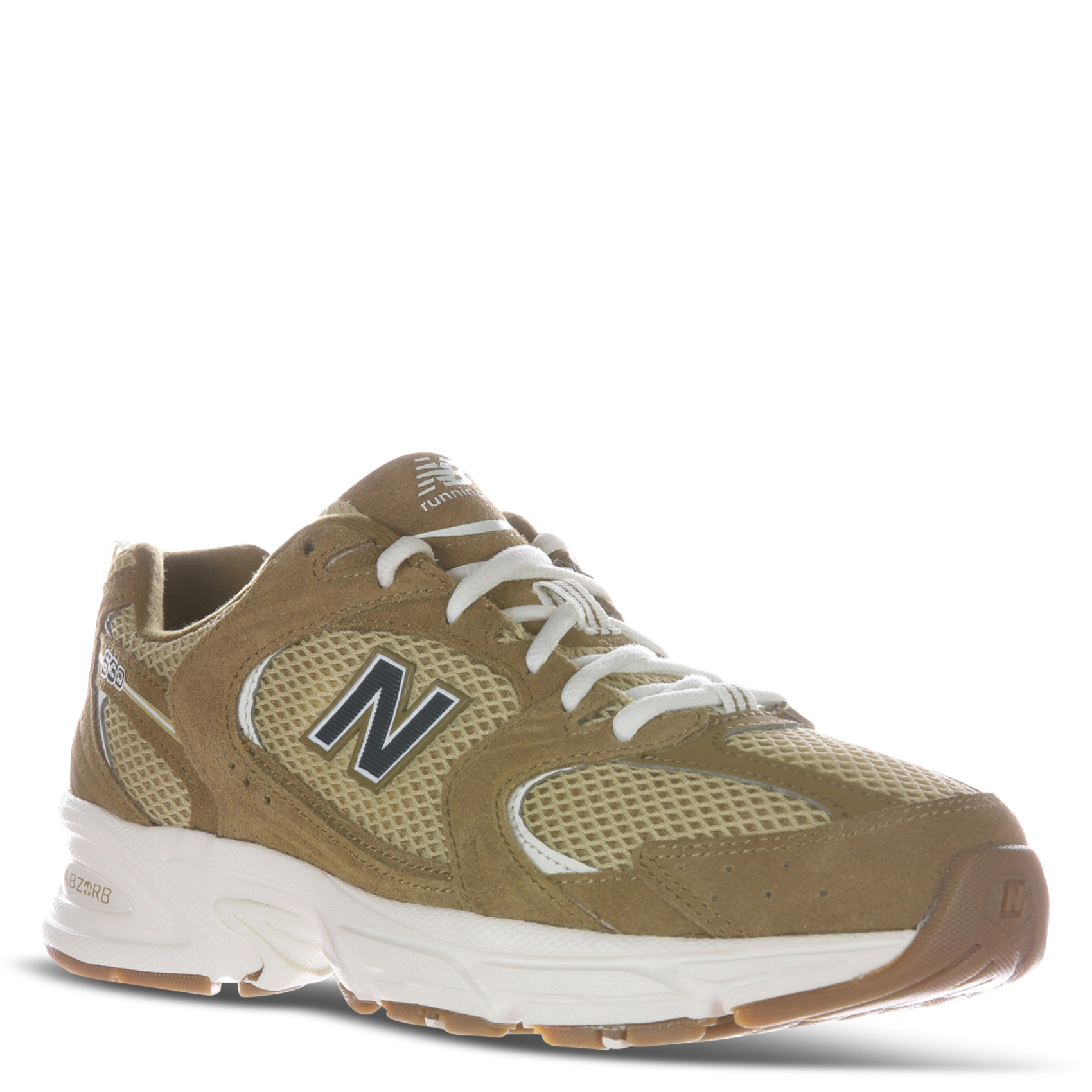 Baskets basses en cuir mélangé NEW BALANCE Beige