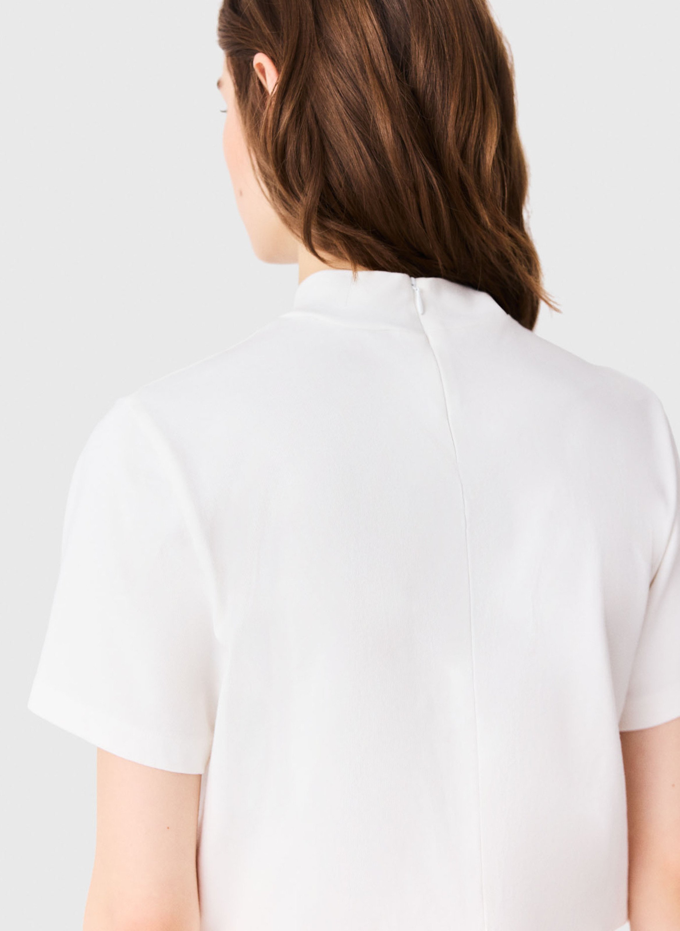 Straight-cut cotton T-shirt MAJE White