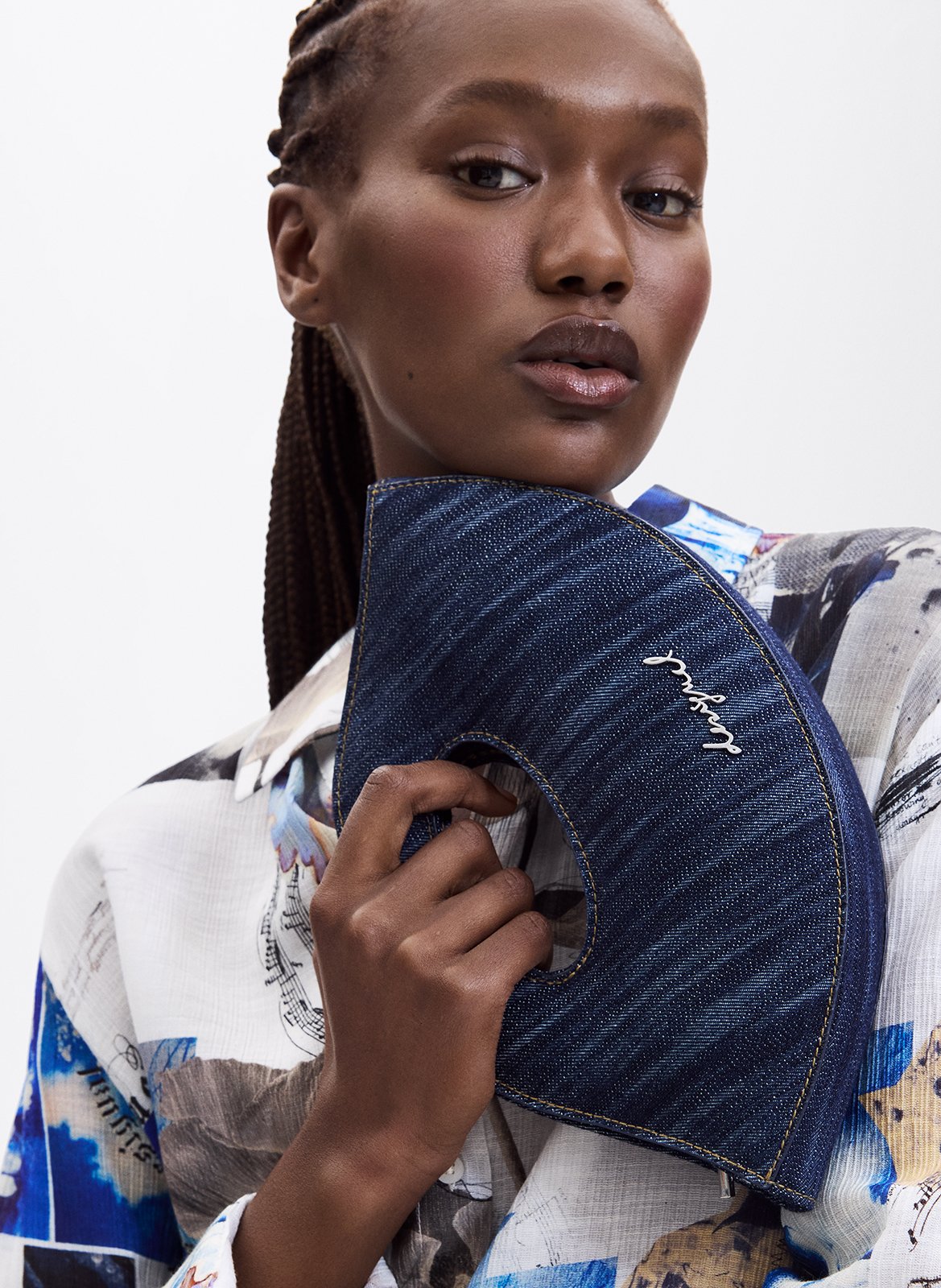 Sac à main en coton DESIGUAL Bleu