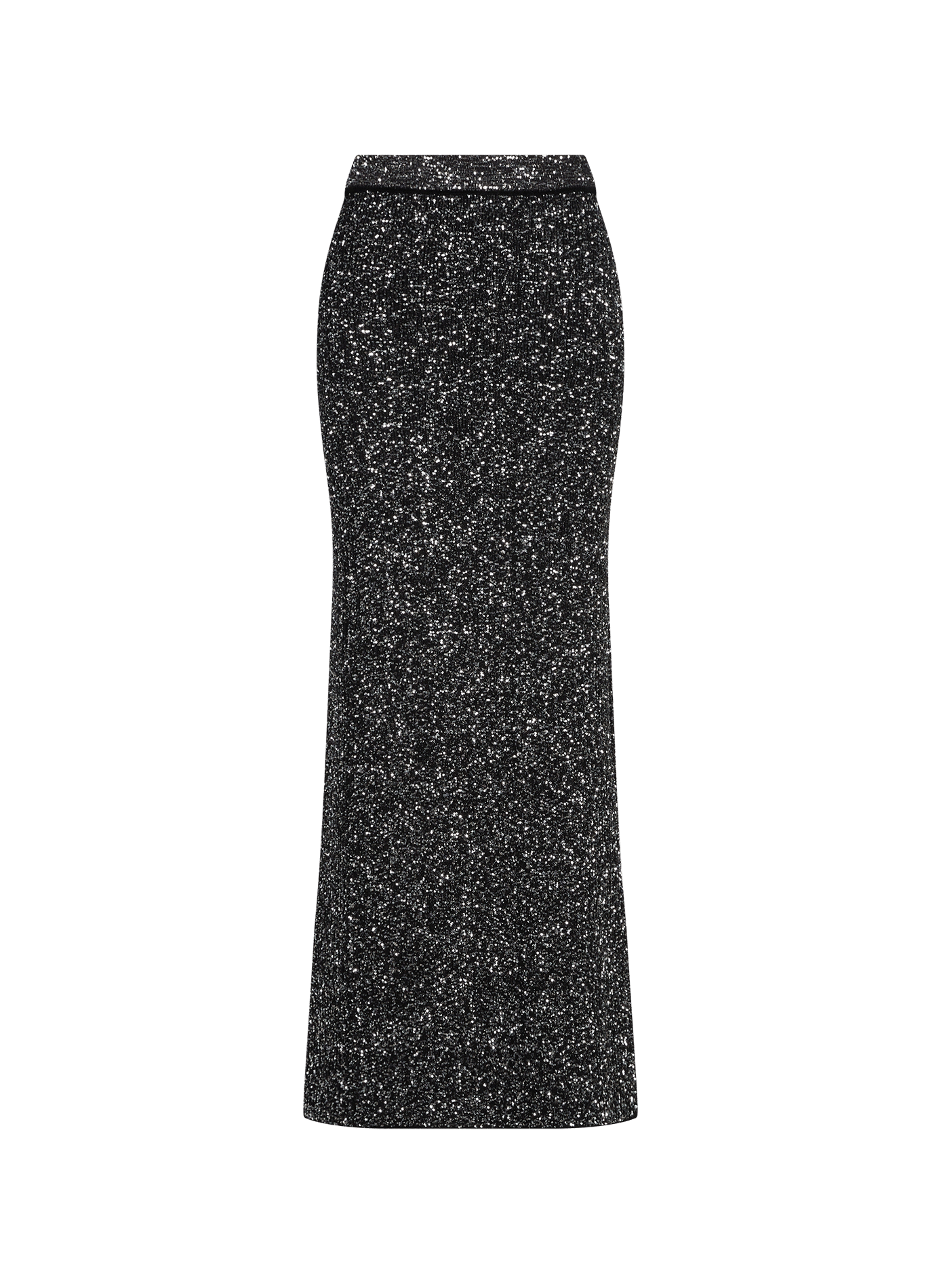 Long skirt with sequins SAISON 1865 Silver