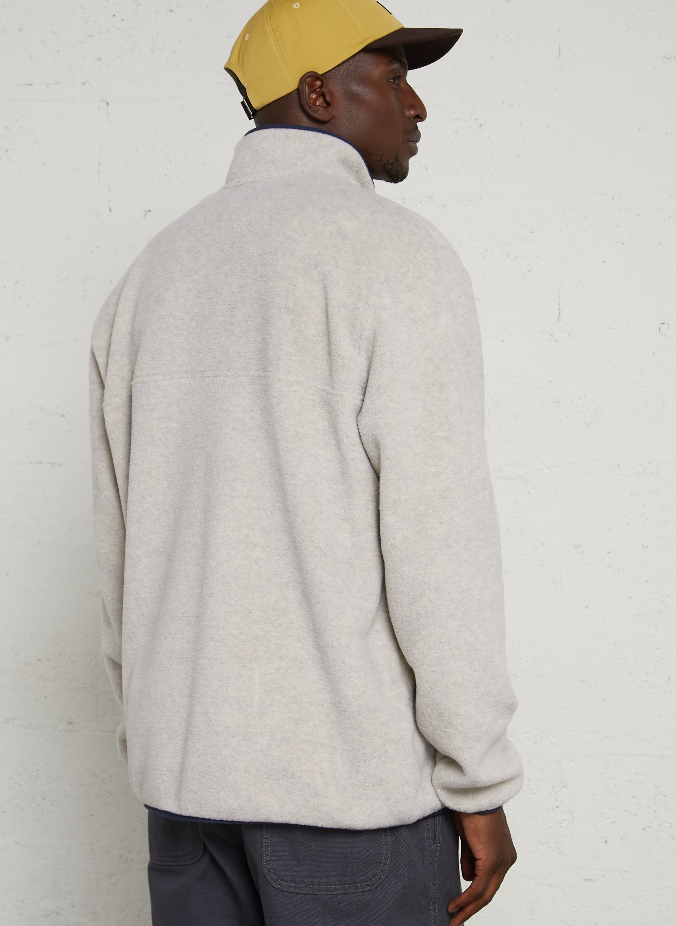 Weites Sweatshirt mit geknöpftem Stehkragen PATAGONIA Blau