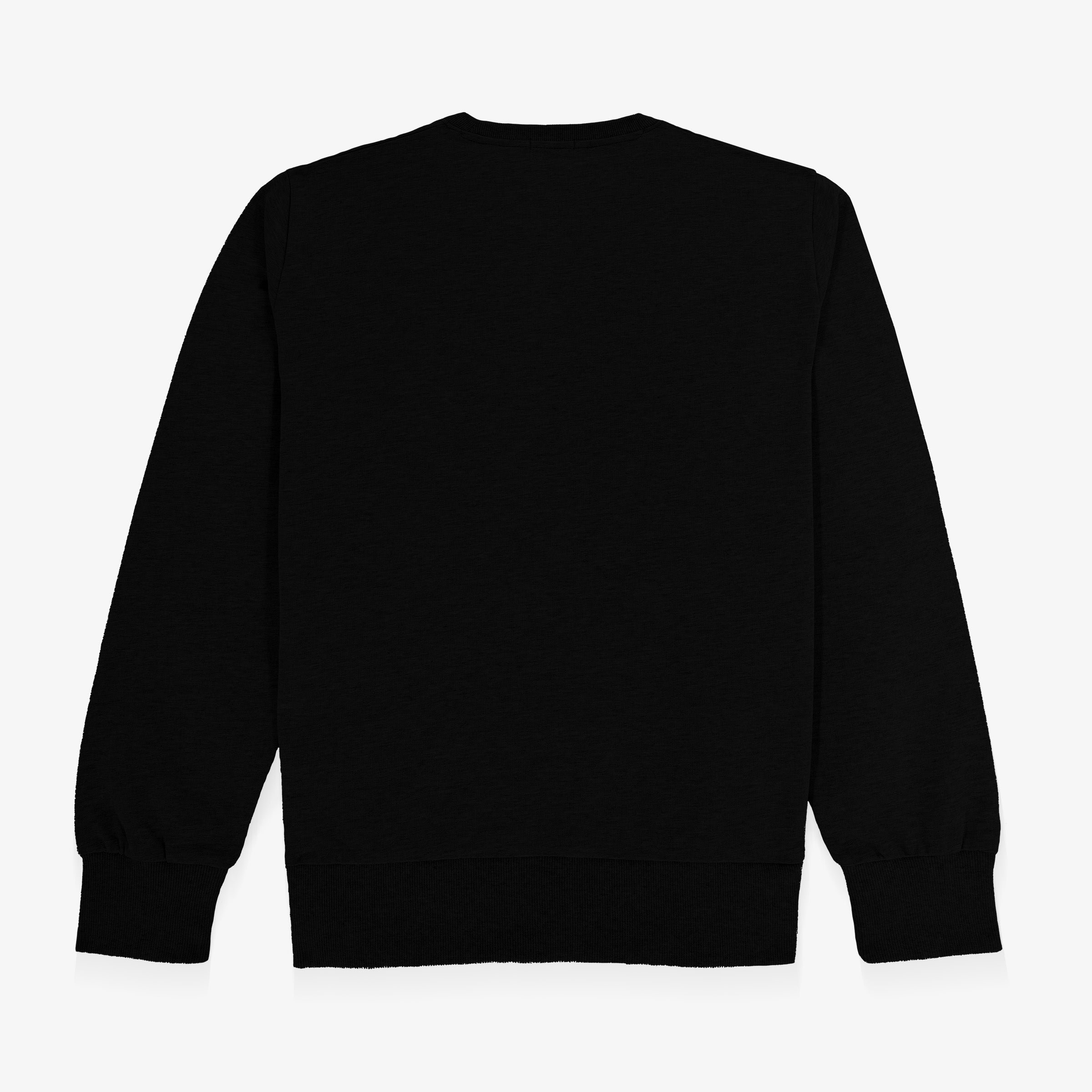 Black cotton Swim crew-neck sweatshirt SERGE BLANCO Black