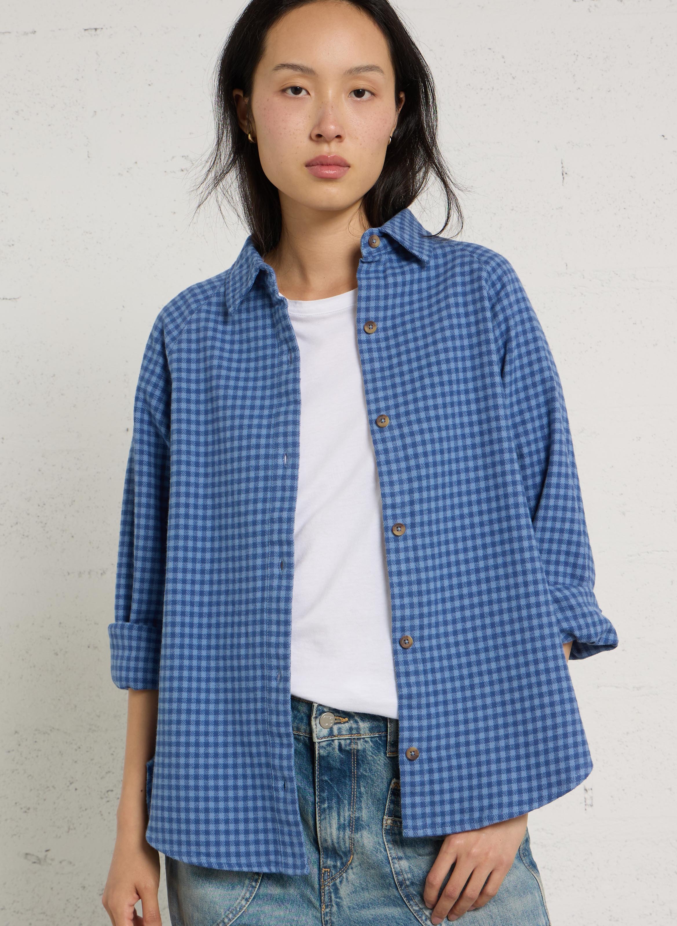 Checked cotton shirt BILLABONG Blue