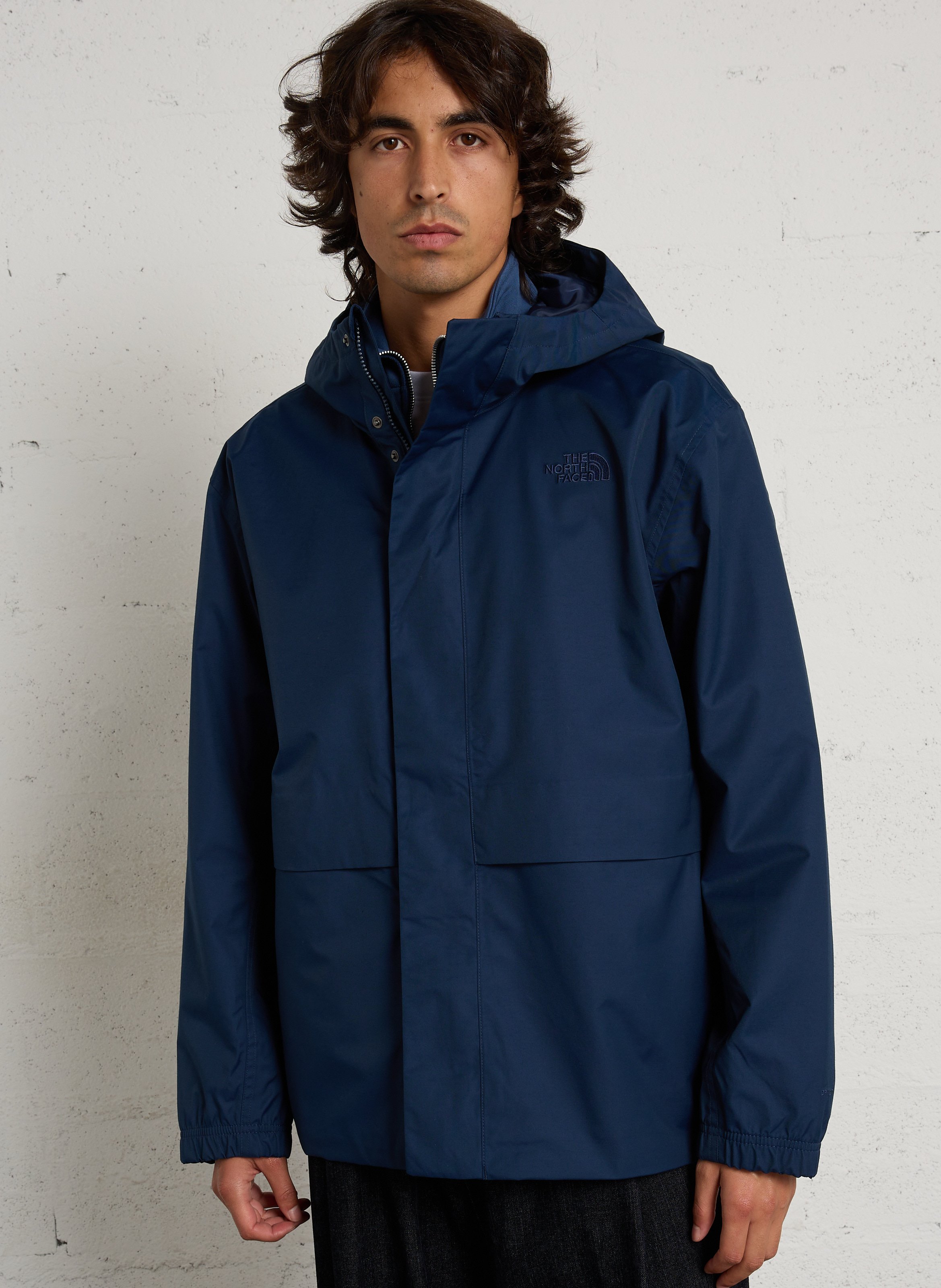 Veste imperméable ample en coton mélangé THE NORTH FACE Bleu